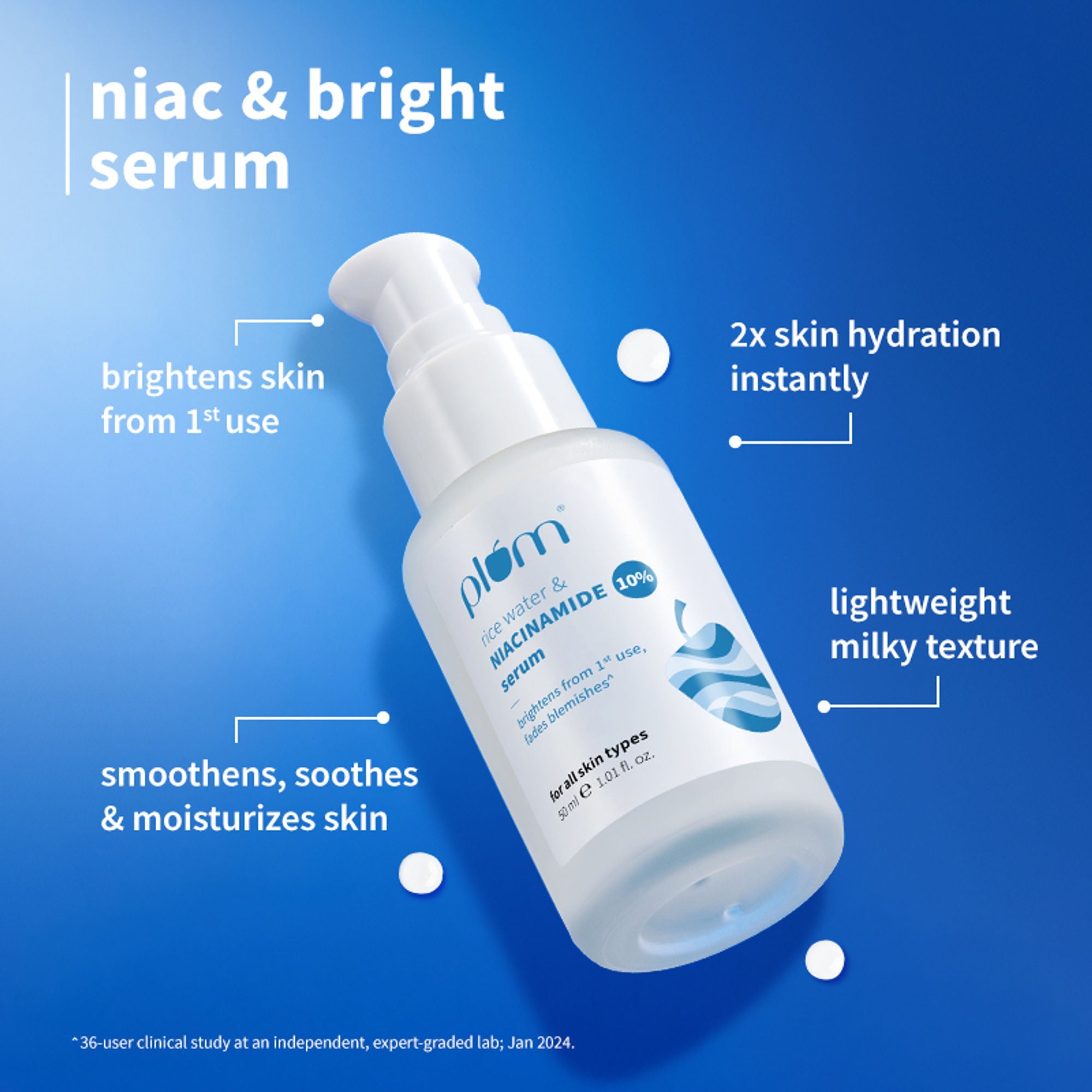 Plum Skin Brightening Kit Brightens & Improves Skin Texture - Suits All Skin Types