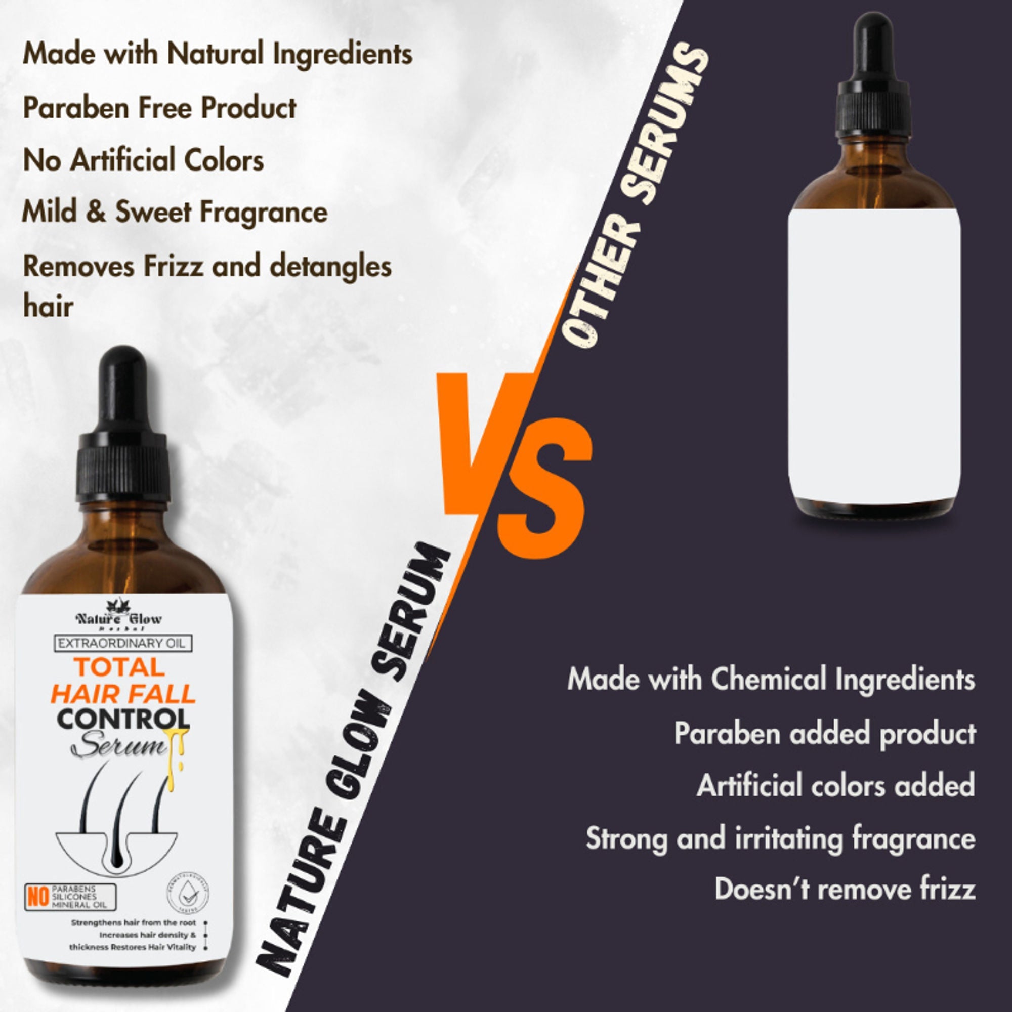 Nature Glow Herbal Total Hair Fall Control Serum
