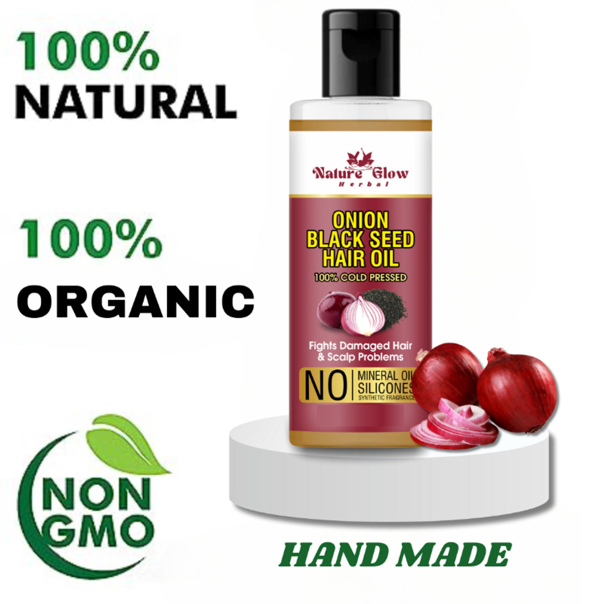 Nature Glow Herbal Onion Black Seed Hair Oil