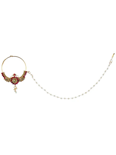 Tehzeeb Creation Traditional Stone Bridal Set 7 Pcs. For Girls & Women THZ399