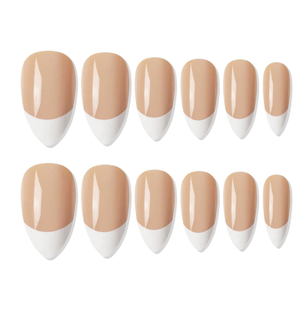 Shills Professional Reusable Press On Nails French Almond - SPN741