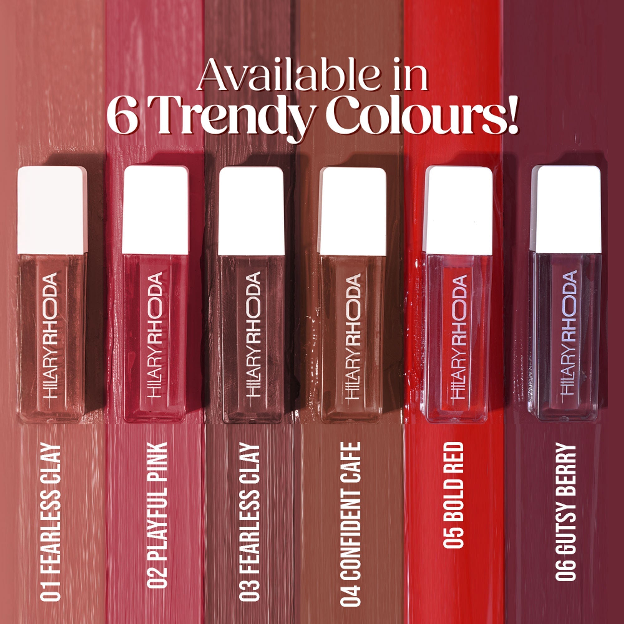 Hilary Rhoda Matte Minis Waterproof Lipstick - Set Of 6