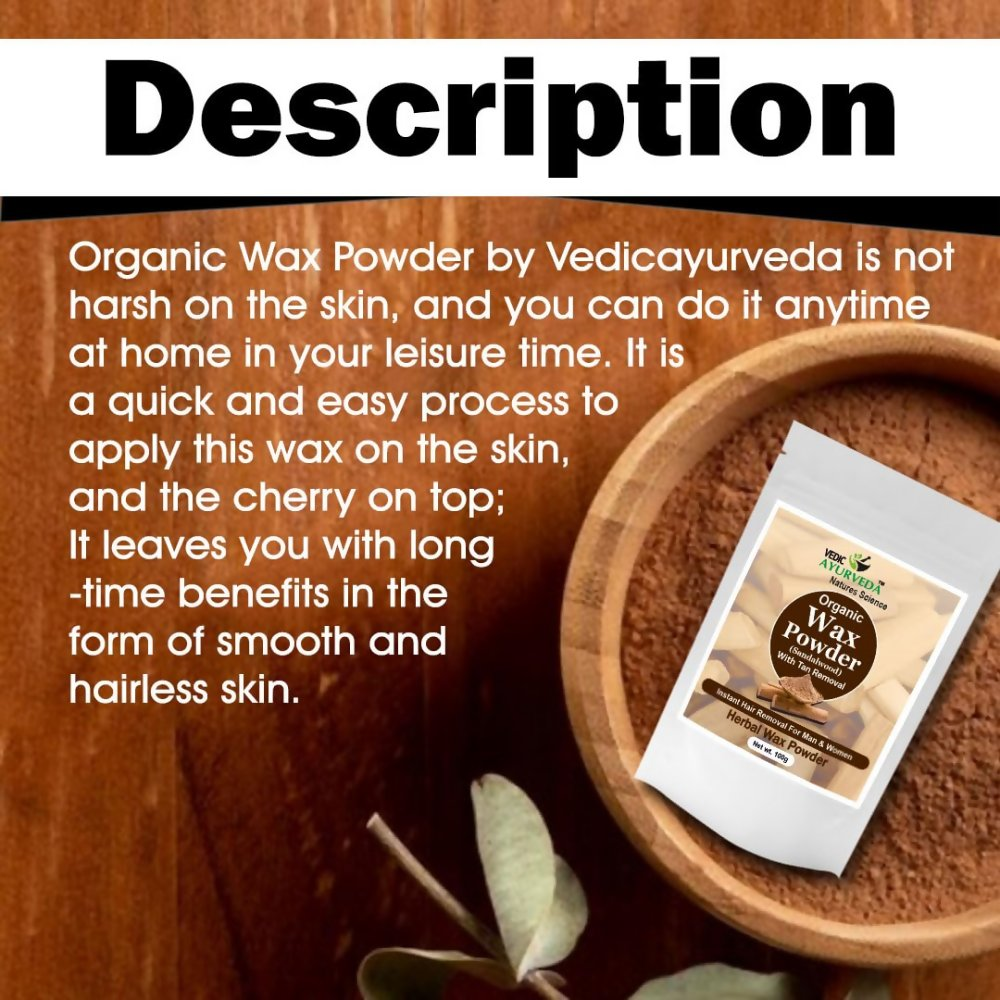 VedicAyurveda Herbal Wax Powder - Sandalwood
