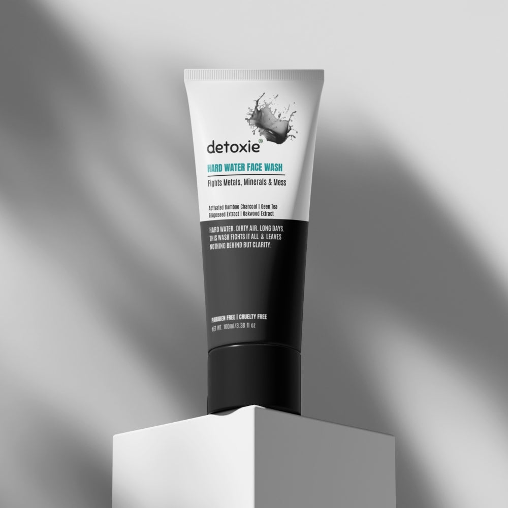 Detoxie Charcoal Hard Water Face Wash with Charcoal & Mulberry Extract