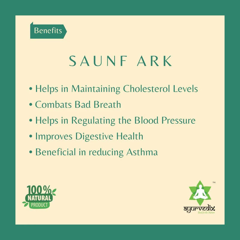 Ayurvedix Saunf Ark -200 ml -Pack of 1