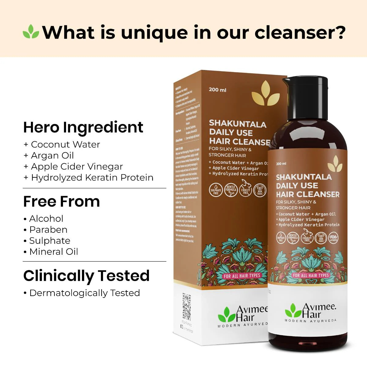 Avimee herbal Shakuntala Daily Use Hair Shampoo