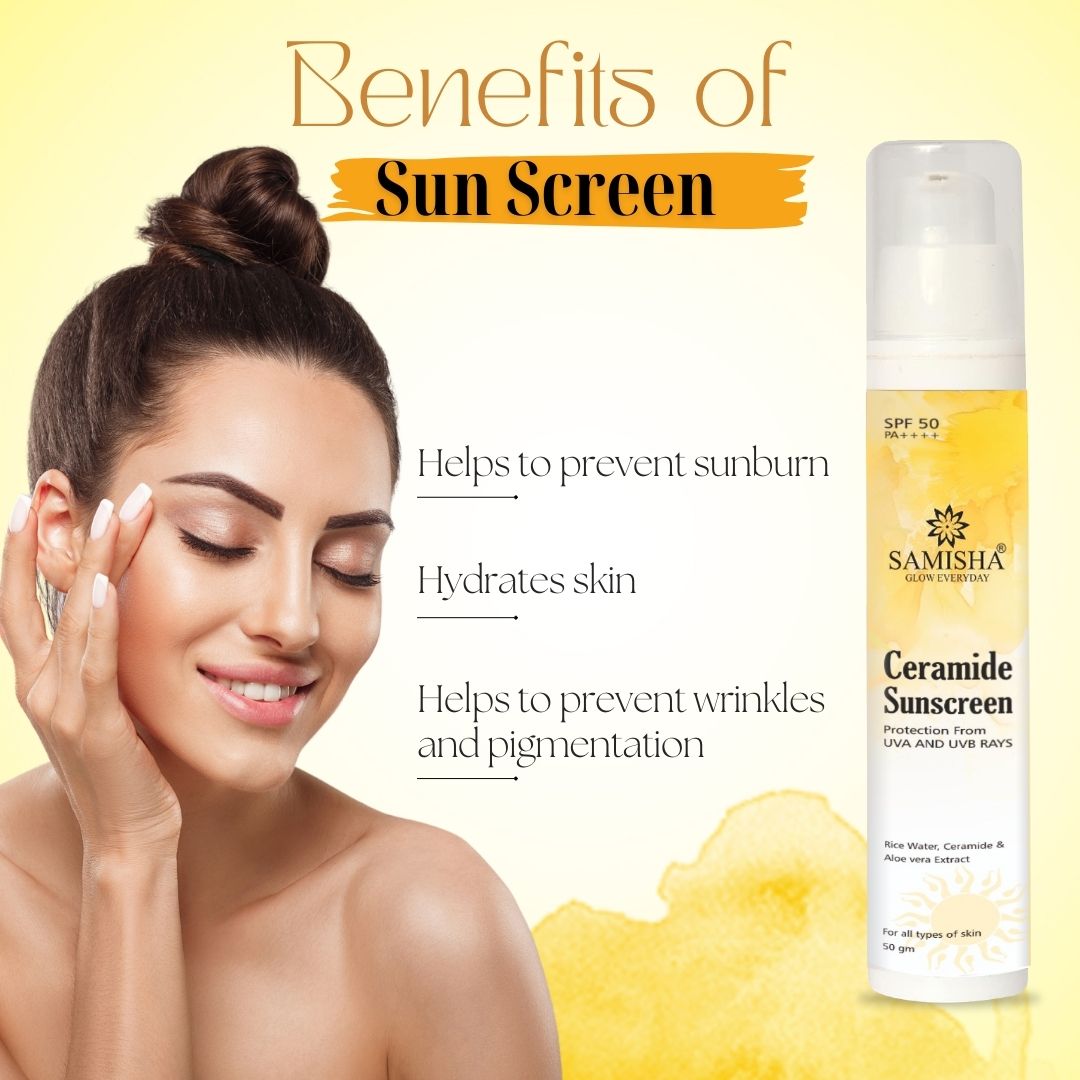 Samisha Ceramide & Hyaluronic Acid  Sunscreen Spf 50 Pa++++