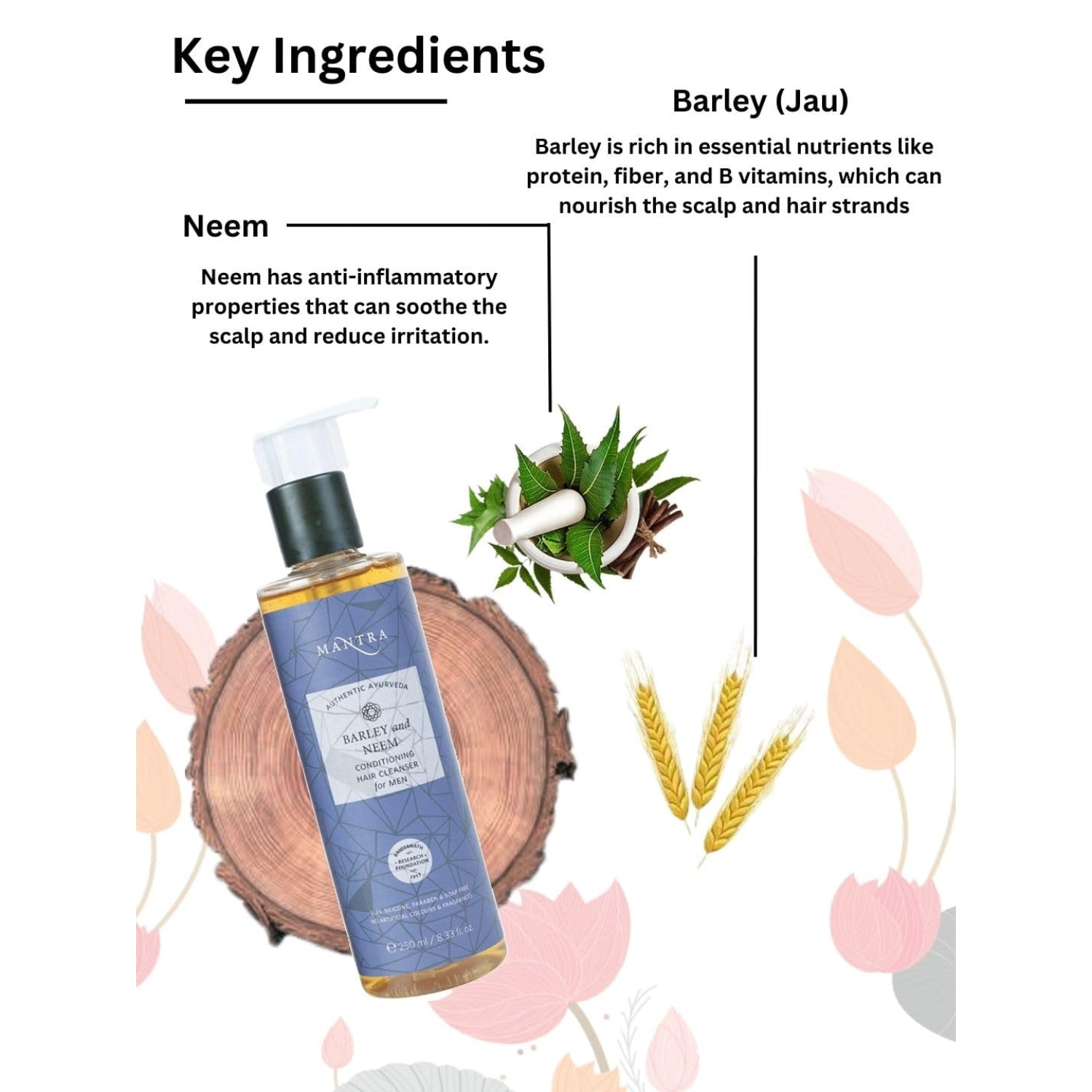 Barley And Neem Conditioning Hair Cleanser For Men - Image 4