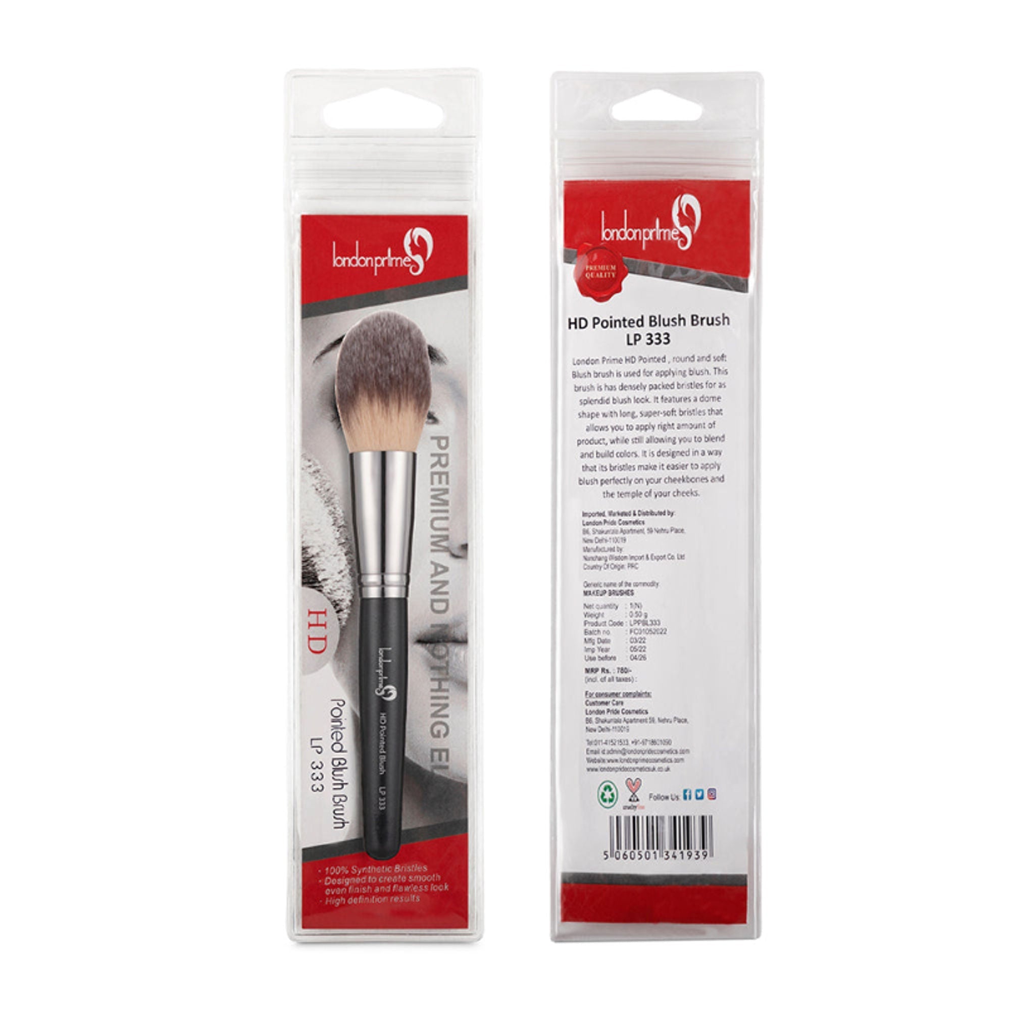 London Prime HD Pointed Blush Brush - LP333 ( Formerly London Pride Cosmetics )