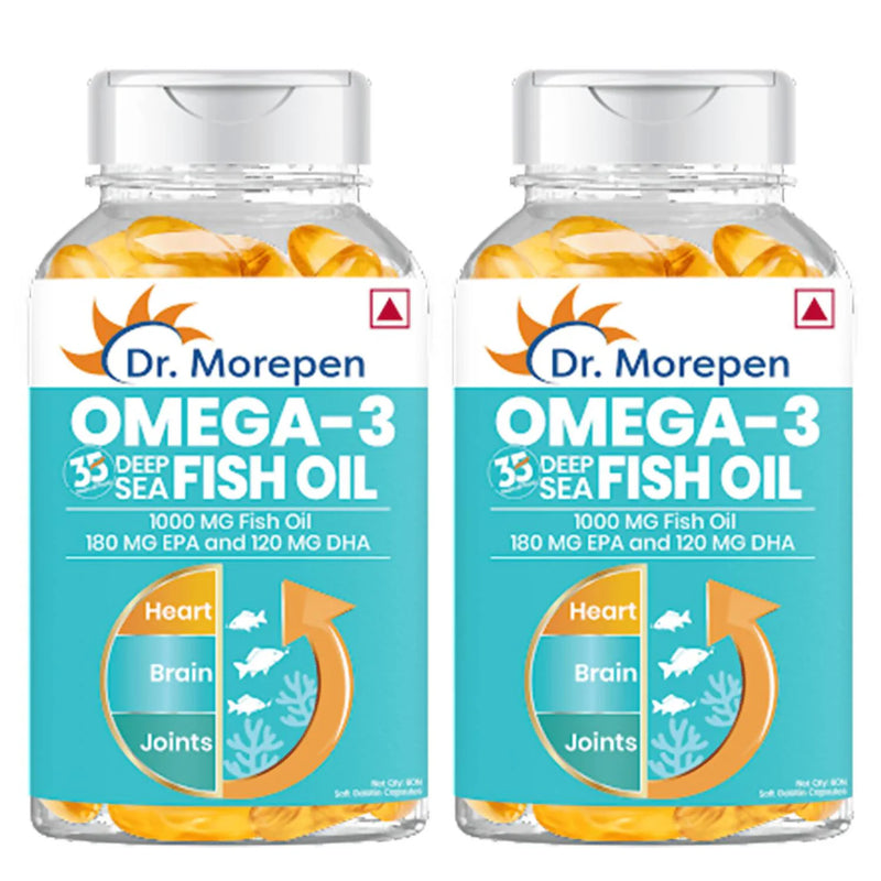 Dr. Morepen Omega 3 Deep Sea Fish Oil Softgels -60 softgels