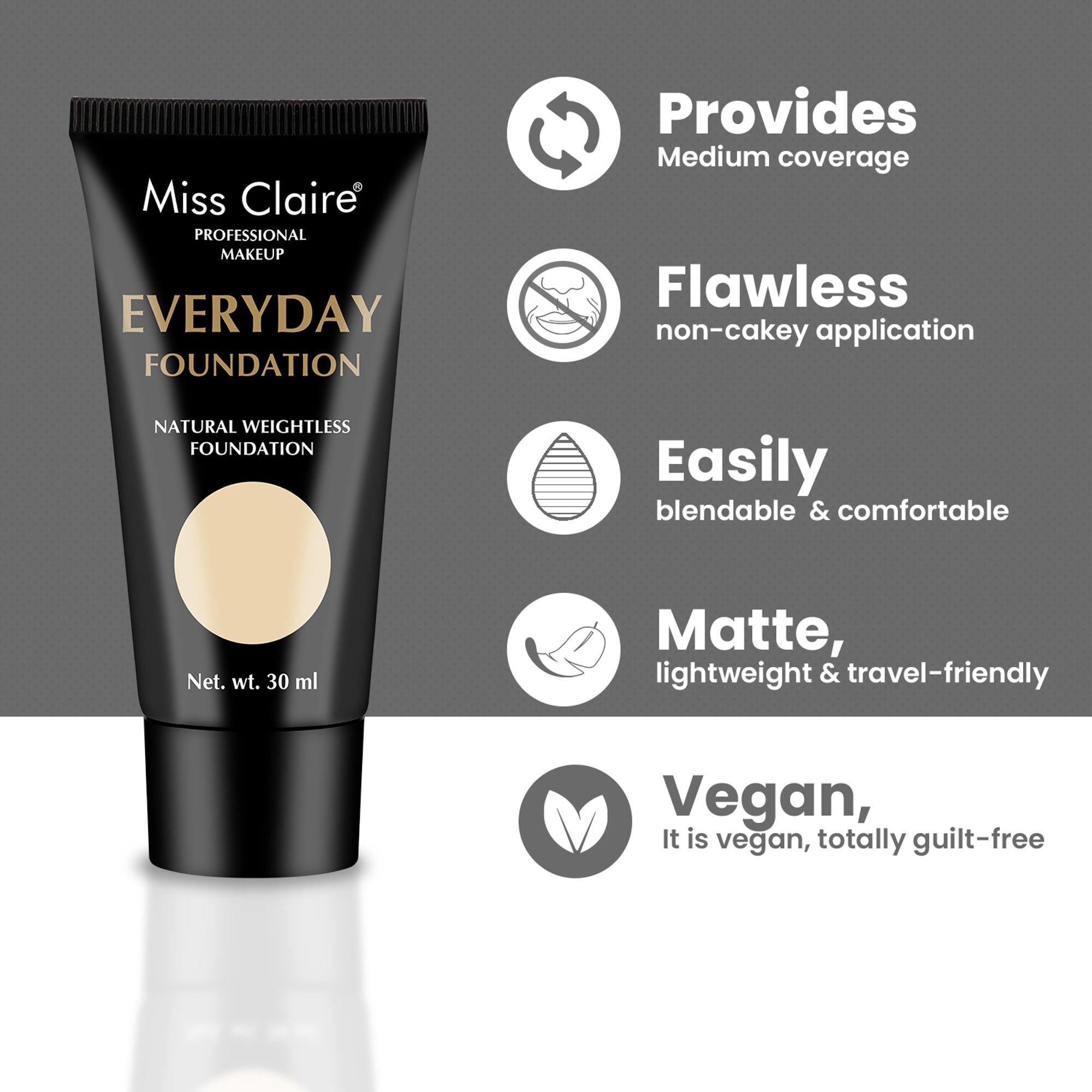 Miss Claire Everyday Foundation - Mt-02 Neutral Buff