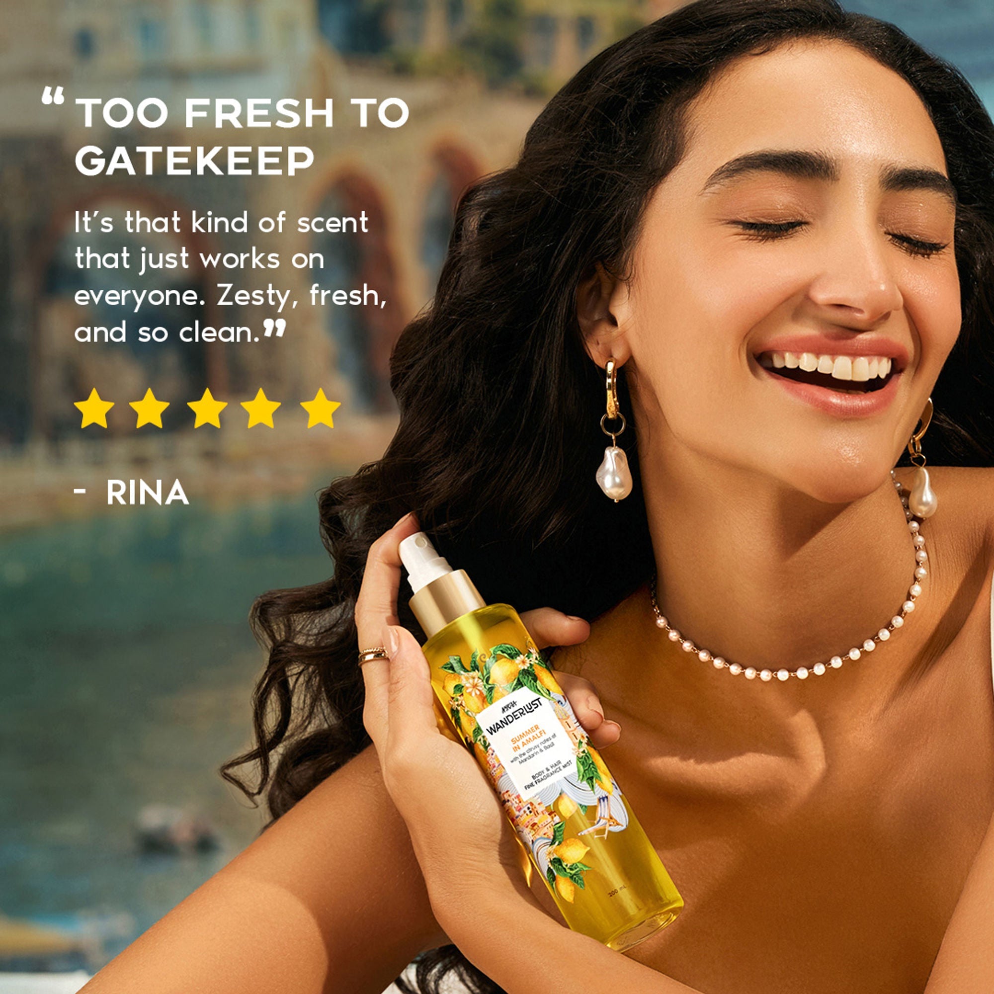 Wanderlust Fragrance Mist For Her - Summer In Amalfi