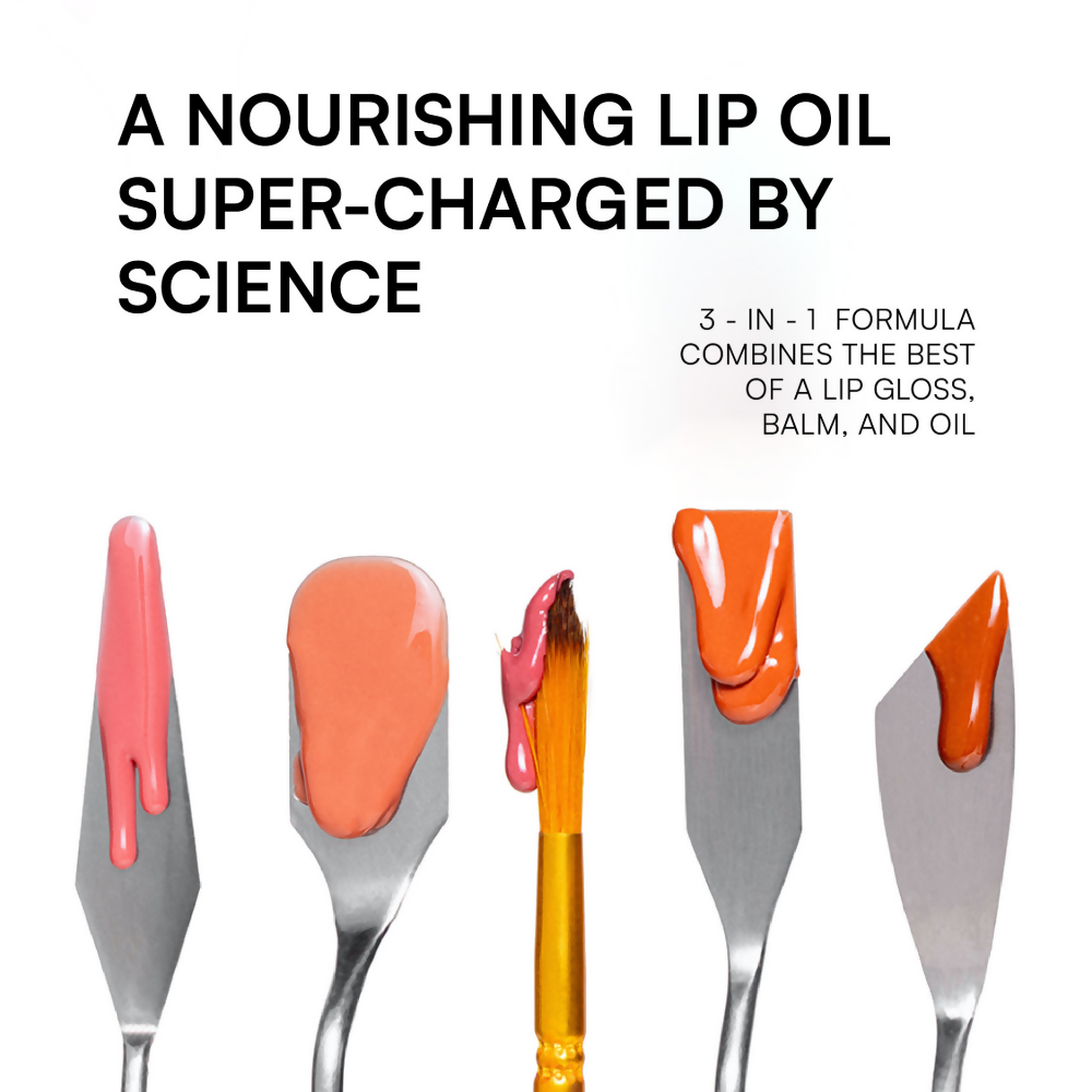 Gush Beauty Balmy Glossy Tinted Lip Oil - Peach Brown