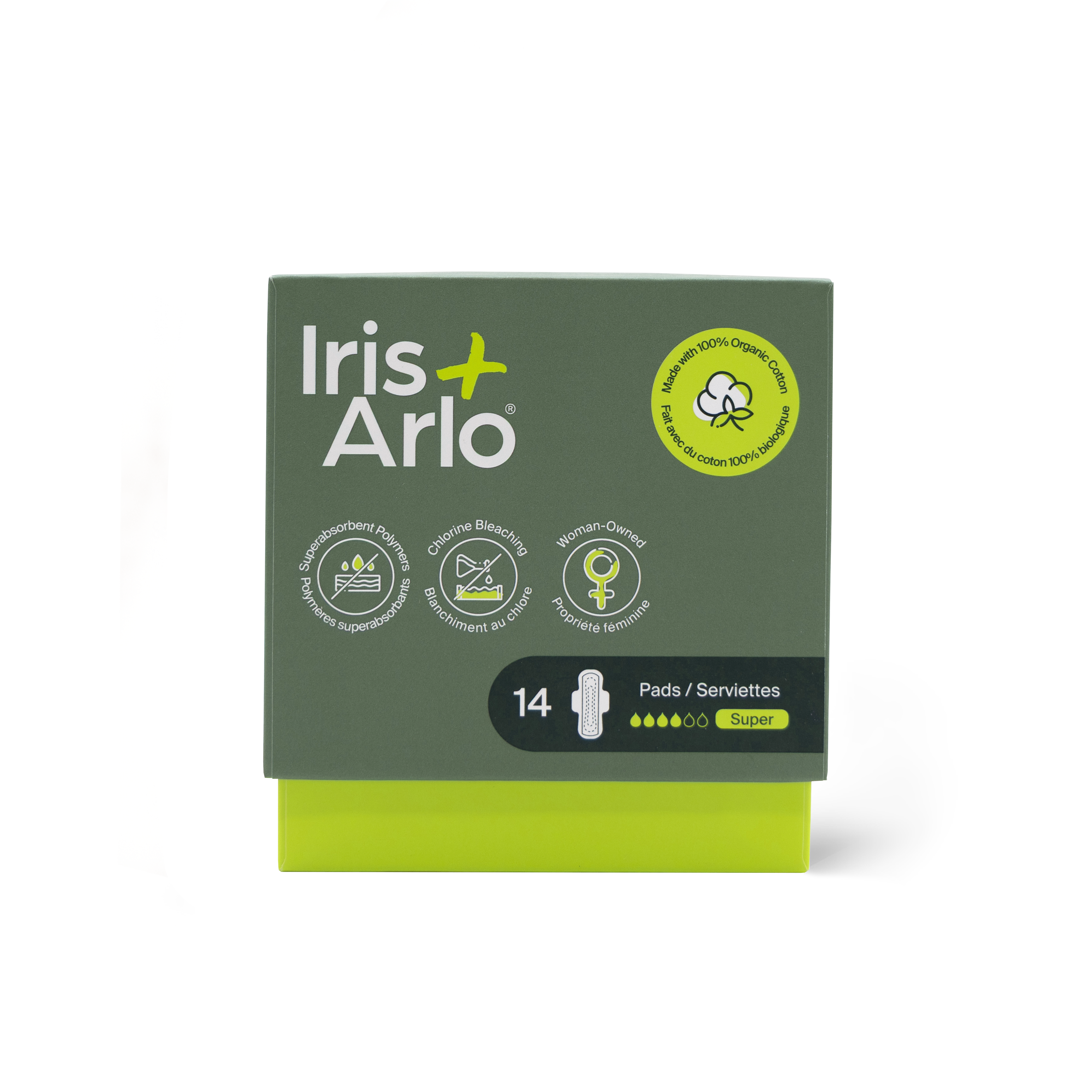 100% Organic Cotton Super Pads