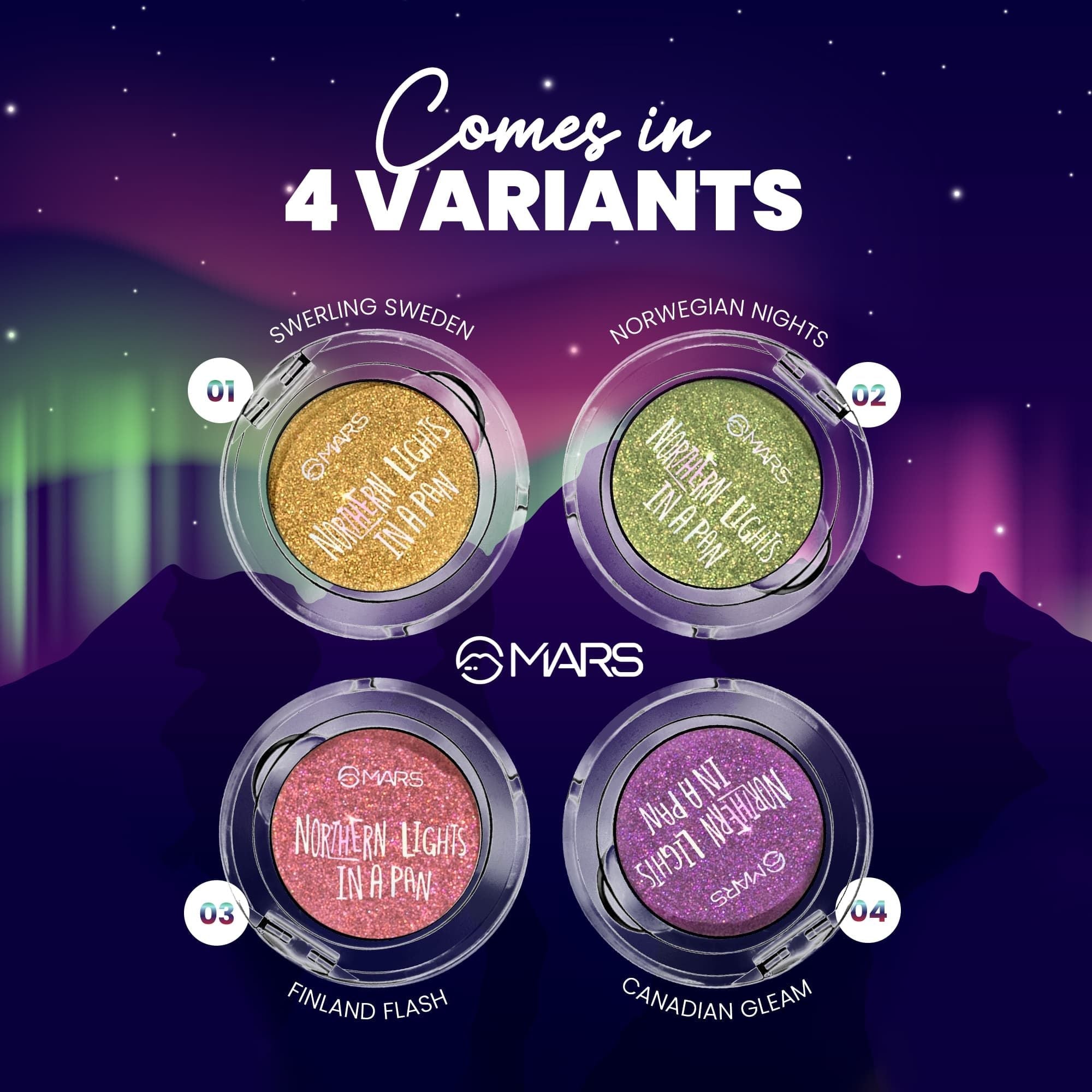 MARS Cosmetics Northern Lights In A Pan Eyeshadow Palette - 02 Norwegian Nights