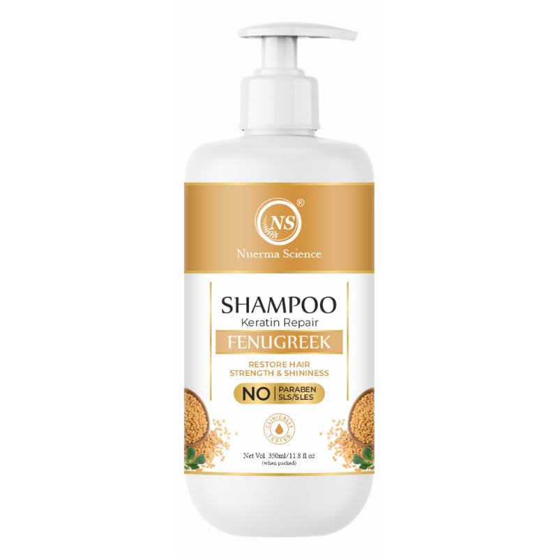 Nuerma Science Keratin Repair Fenugreek (Methi) Shampoo for Hair Fall & Dandruff Control