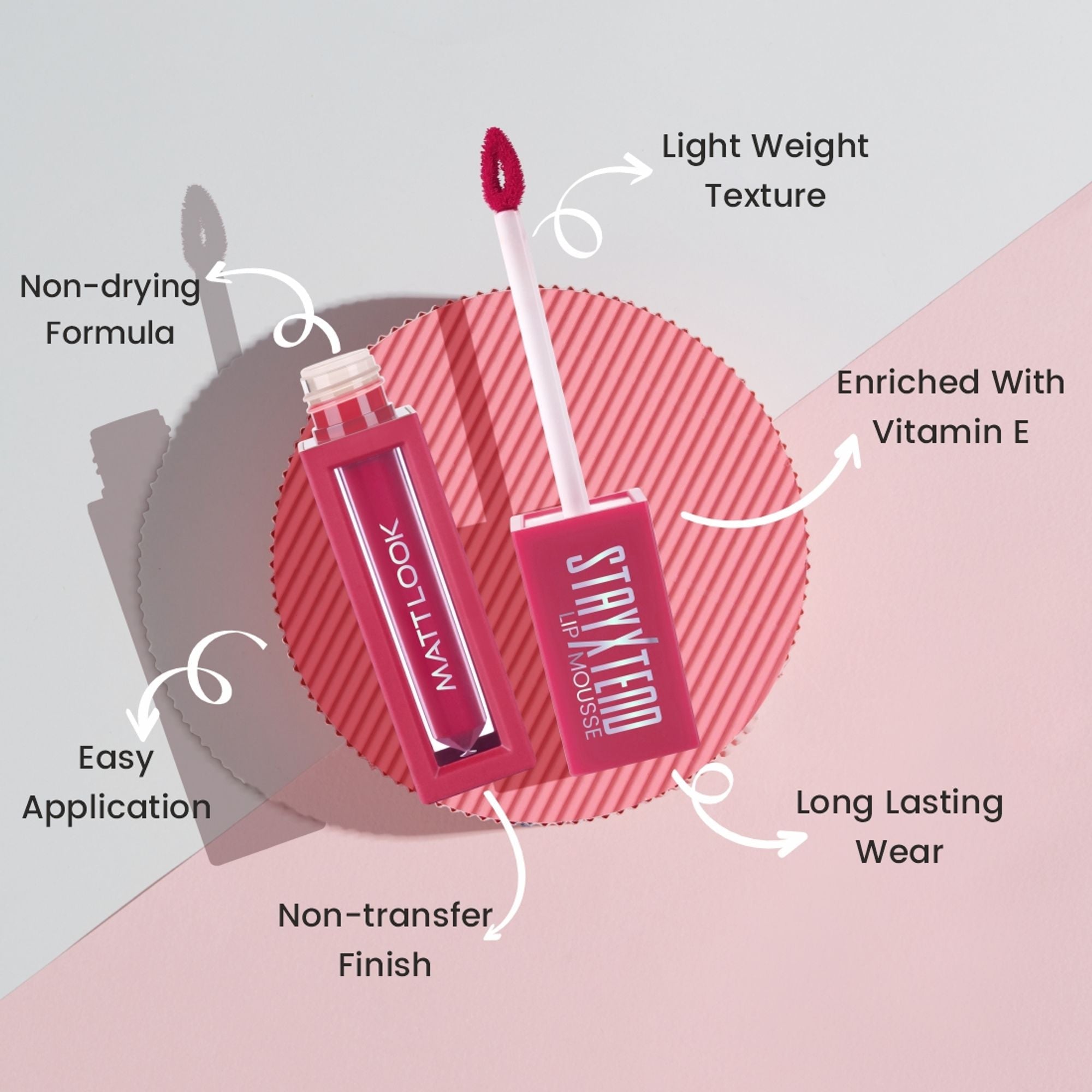 Matt Look Stayxtend Lip Mousse - Iconic Red