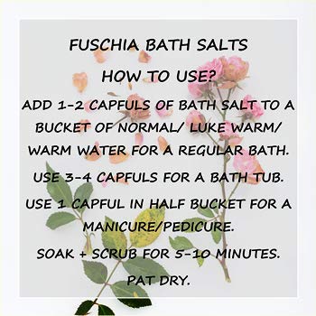 Fuschia Crystal Rose Bath Salt