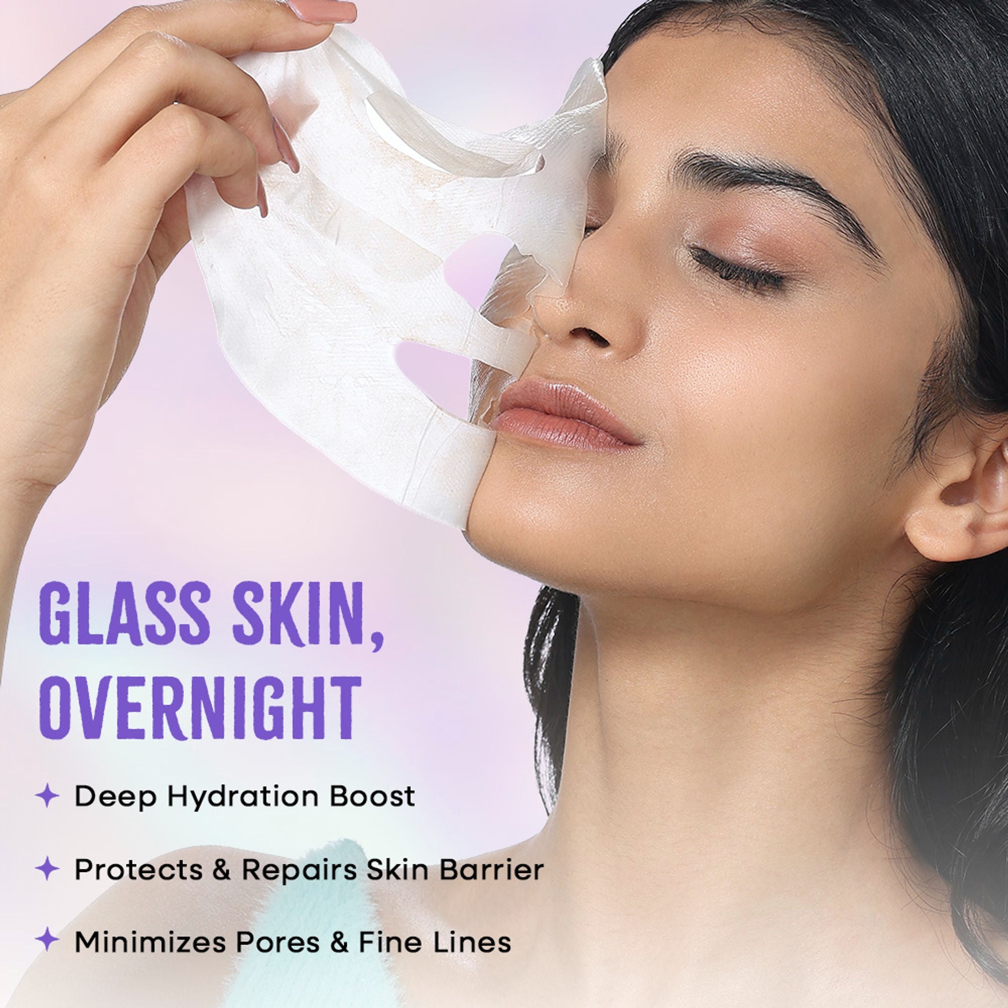 Nykaa Skin Real Collagen Mask – Hydrates, Brightens And Gives Dewy Skin Overnight - Formulated In Korea