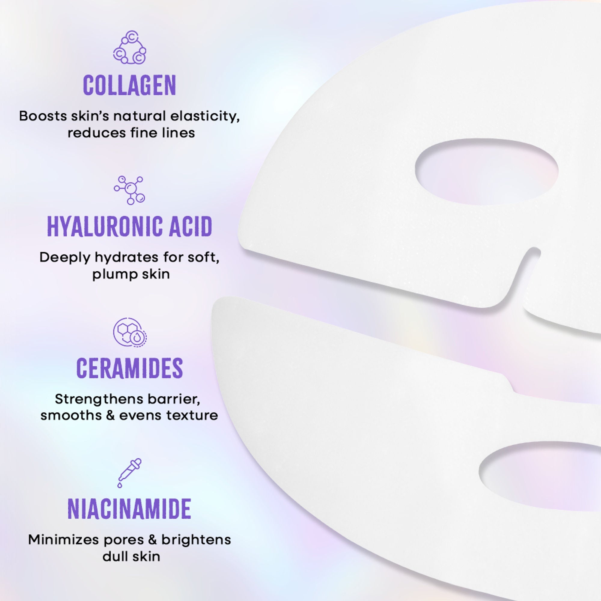 Nykaa Skin Real Collagen Mask – Hydrates, Brightens And Gives Dewy Skin Overnight - Formulated In Korea
