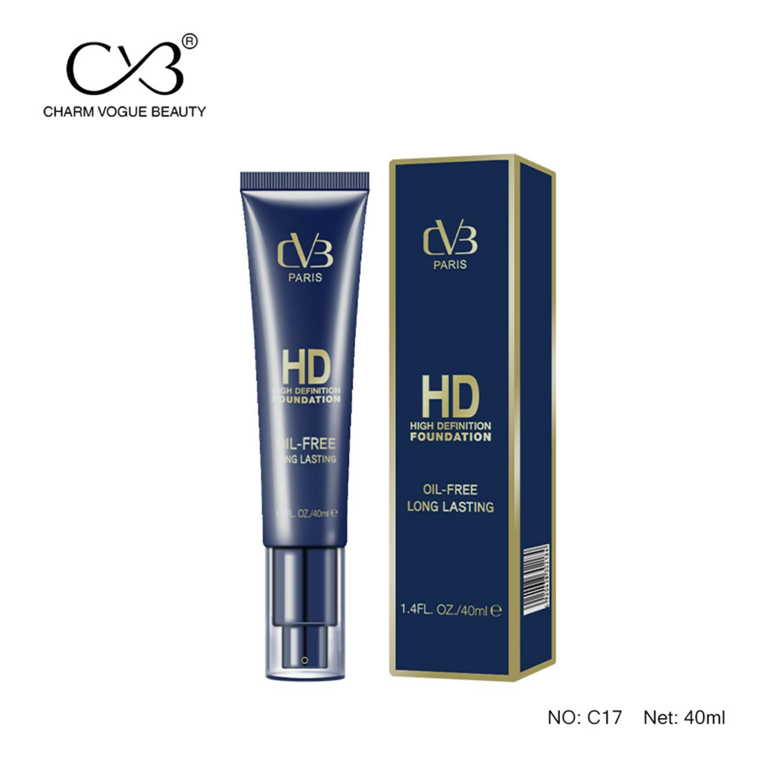 CVB C17 Hd High Definition Full Coverage Foundation Shades 03