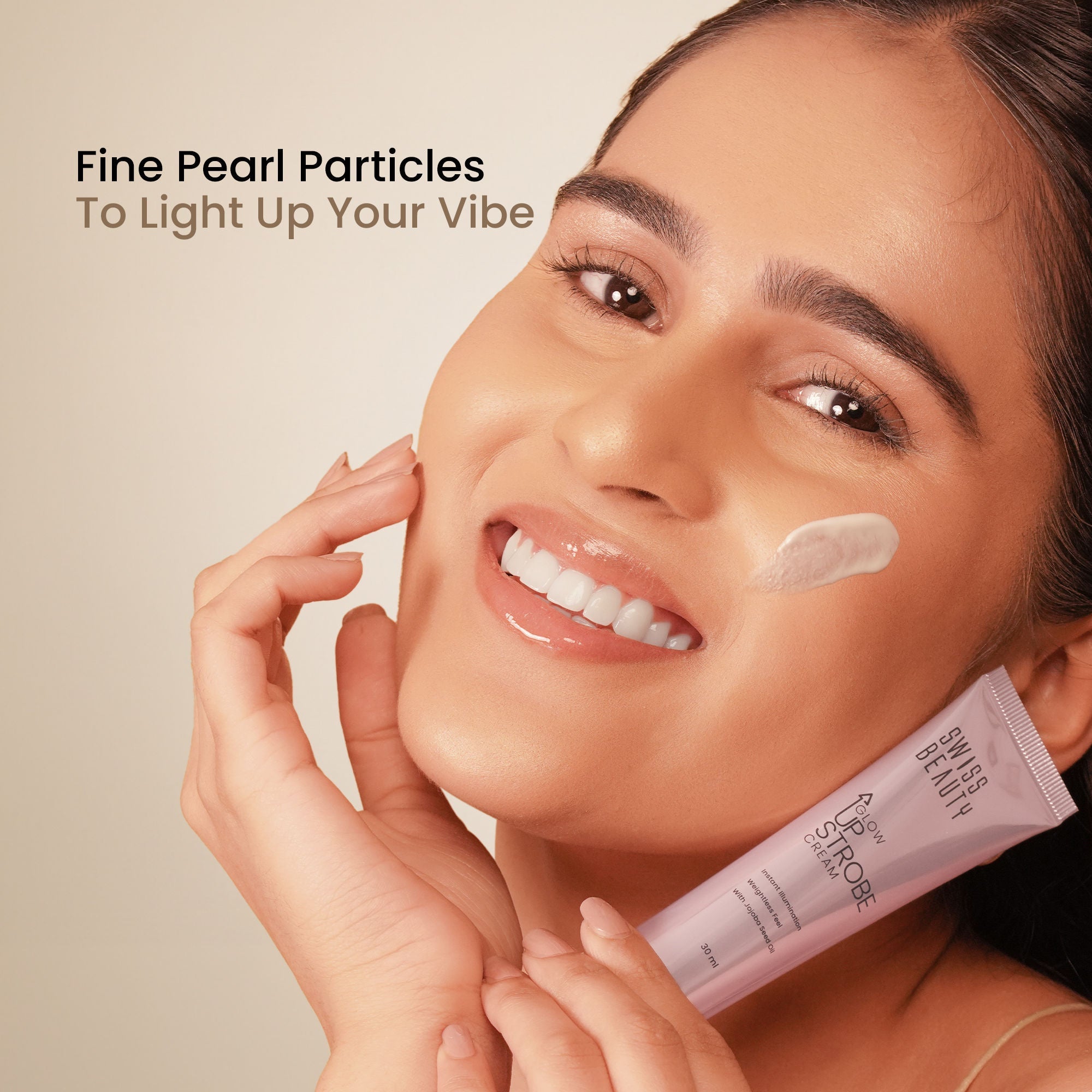Swiss Beauty Glow Up Strobe Cream, Dewy Radiance, Versatile Use With Jojoba Oil - 2 Moonlit Glow