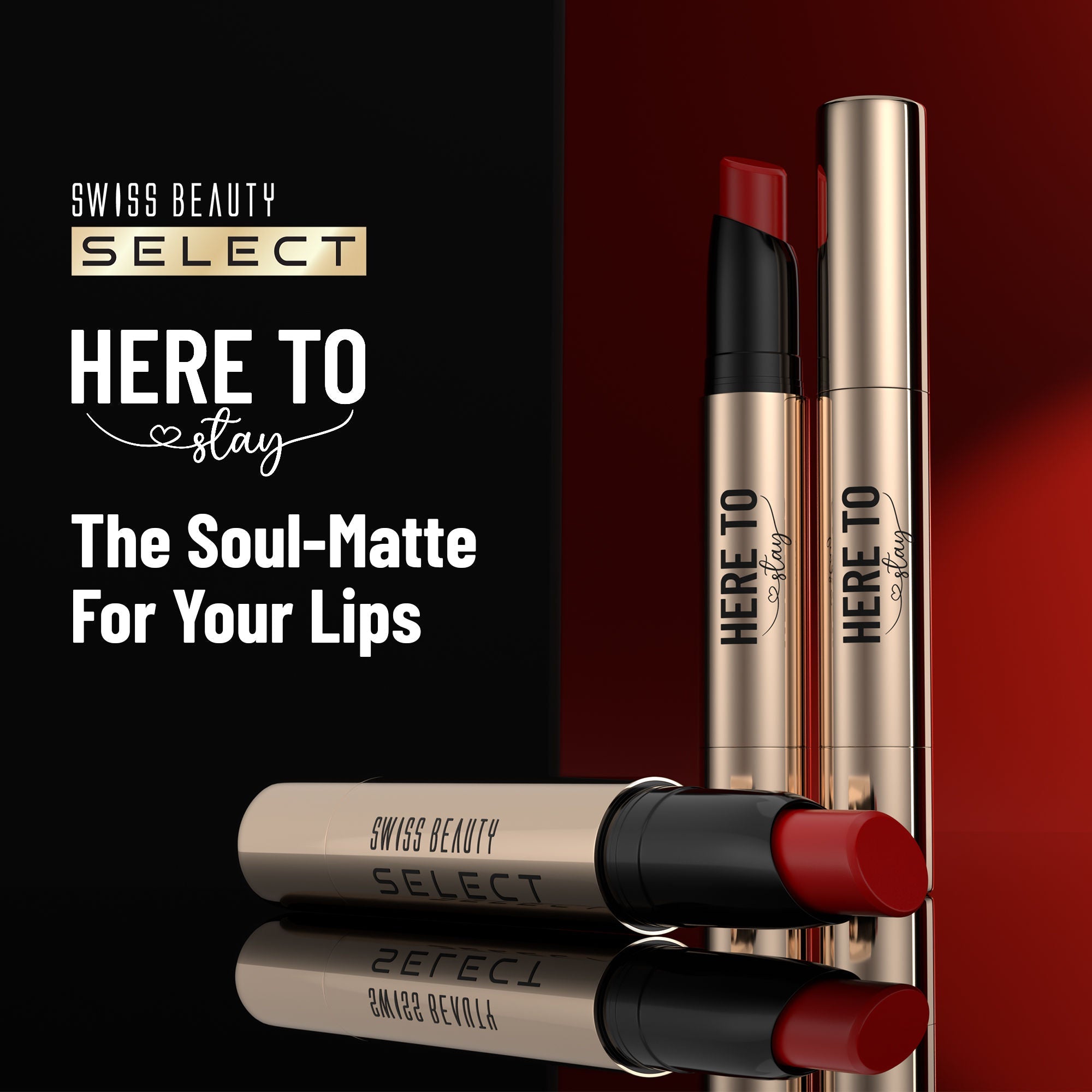Swiss Beauty Select Here To Stay Lip Crayon Velvety-Matte Finish , 12-Hour Stay - 3 Soft Salmon