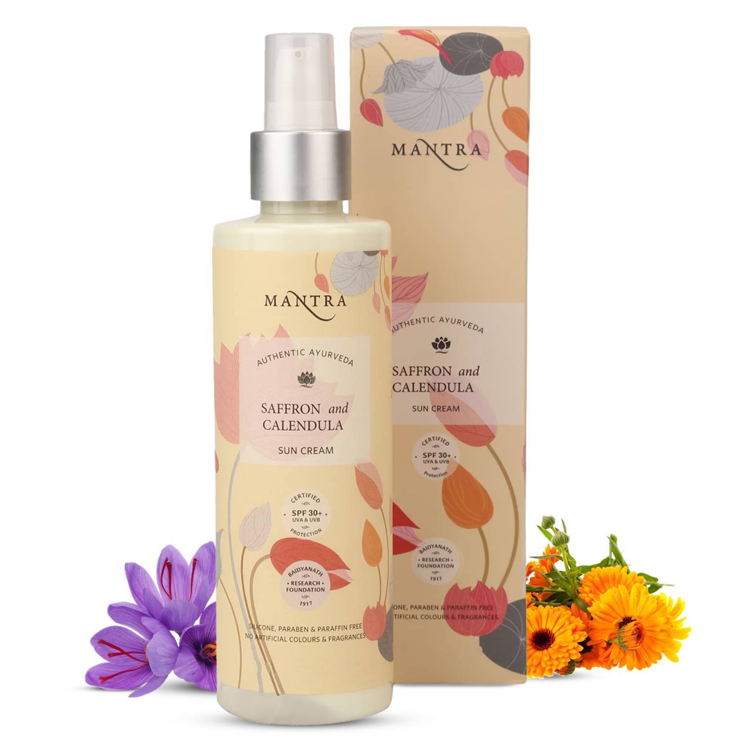 Mantra Saffron And Calendula Sun Cream - Image 1