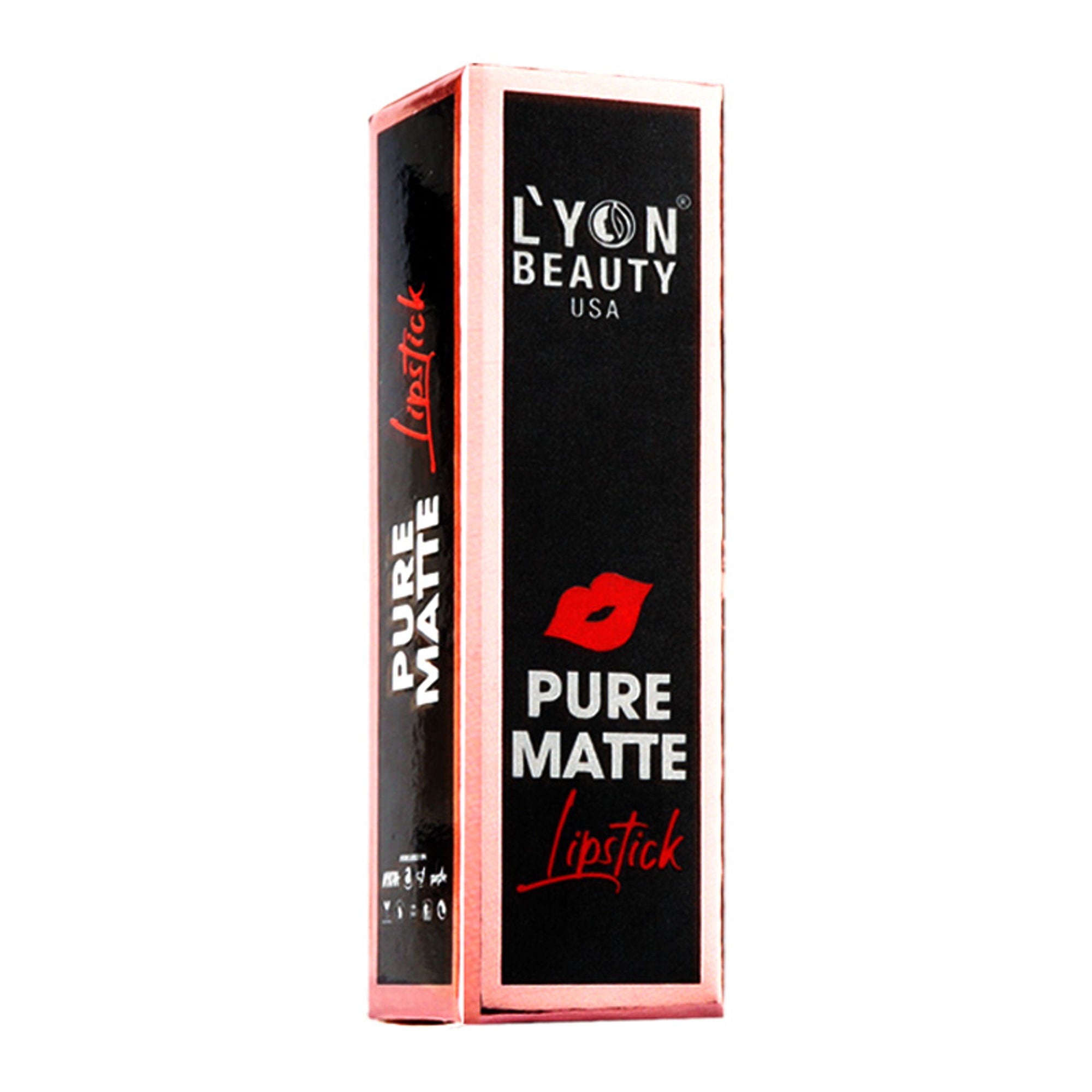 Lyon Beauty Pure Powder Matte Lipstick - 214 Caramel
