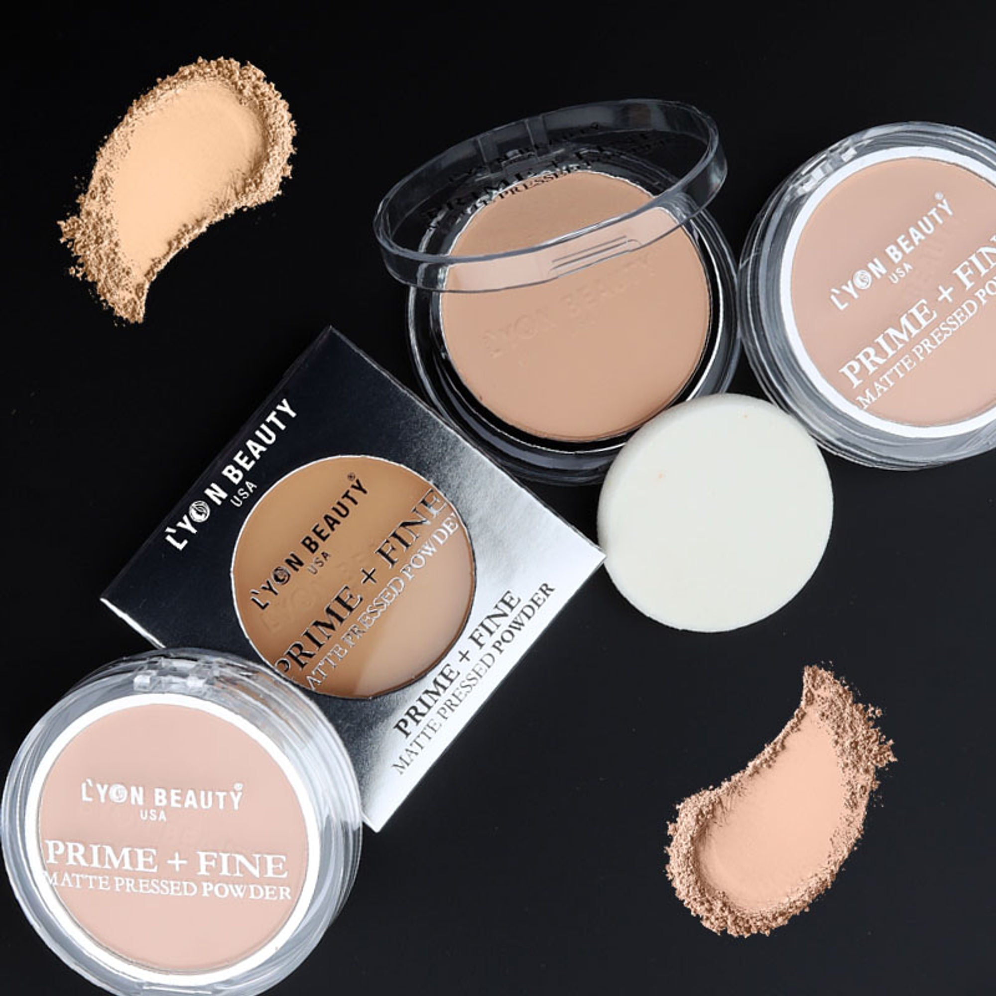 Lyon Beauty Prime + Fine Compact Powder - Shade 03