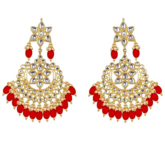 Tehzeeb Creation Ethnic Gold Plating Padmavat Jewelry Kundan Necklace Set for Girls & Women THZ495