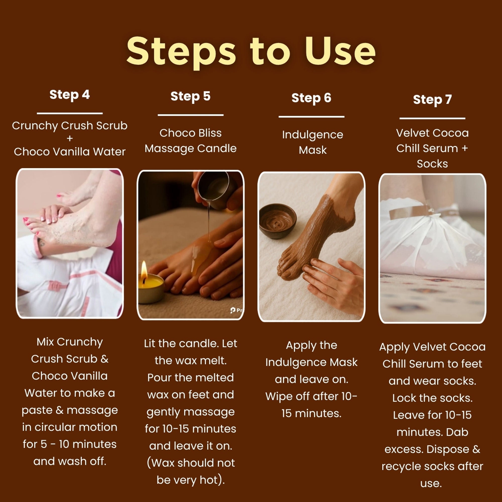 Aroma Treasures Choco Pedro Chocolate Pedicure Kit