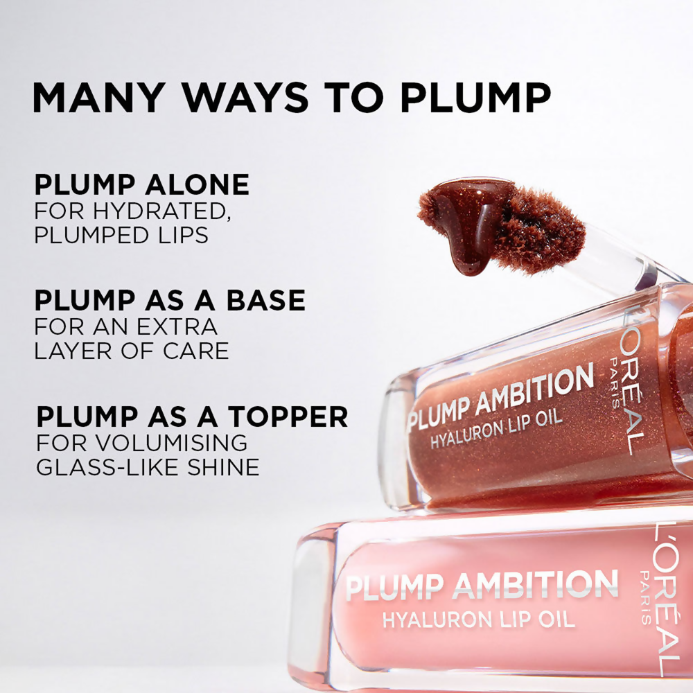 L'Oreal Paris Plump Ambition Hyaluron Lip Oil - 601 Worth It