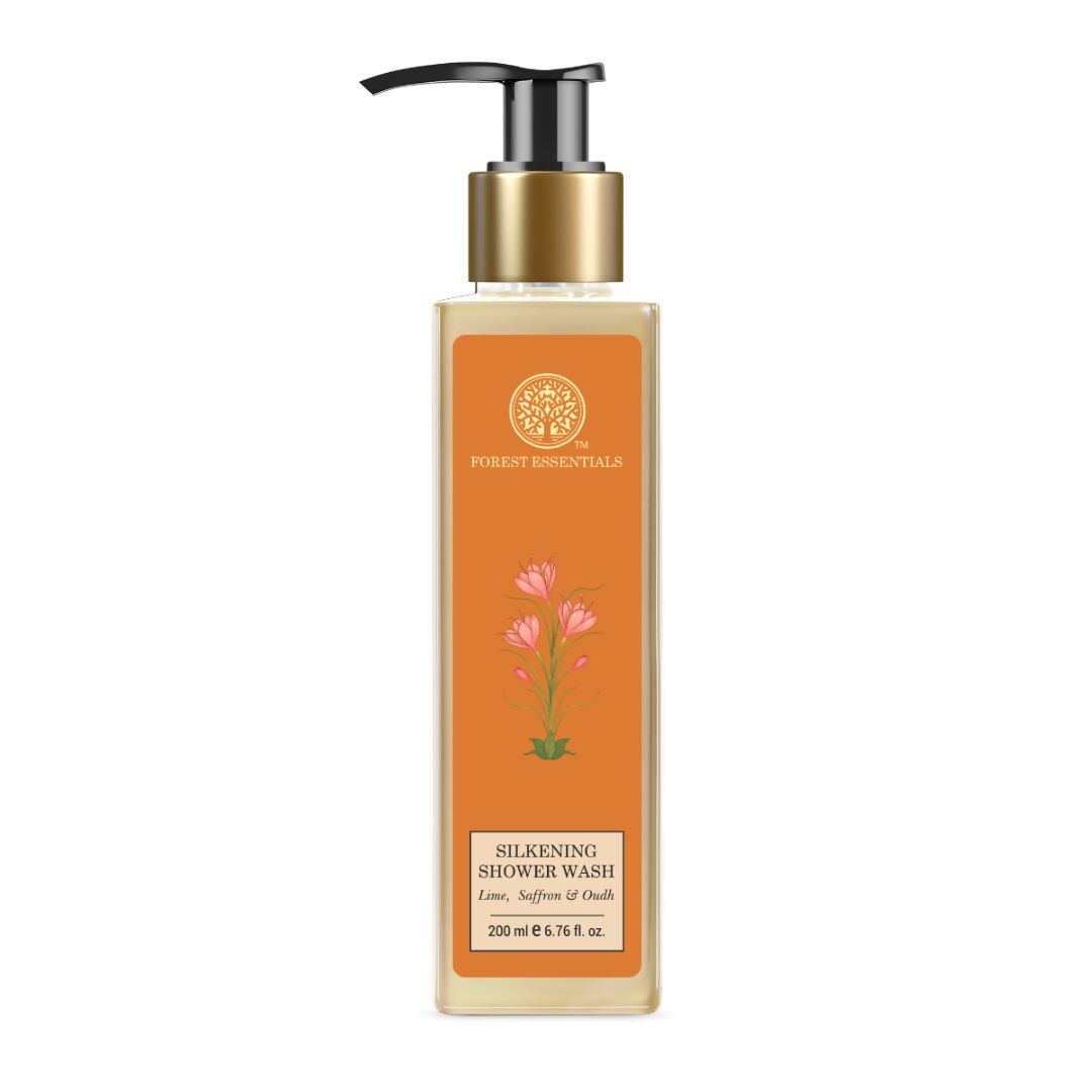 Forest Essentials Silkening Shower Wash Lime Saffron Oudh