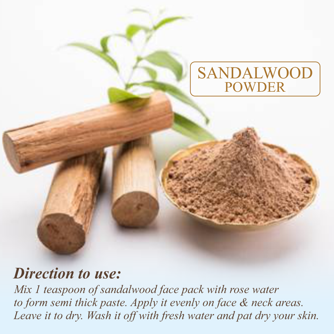 Nuerma Science Sandalwood(Chandan)  Powder for De Tan, Glowing skin & Ageing Marks