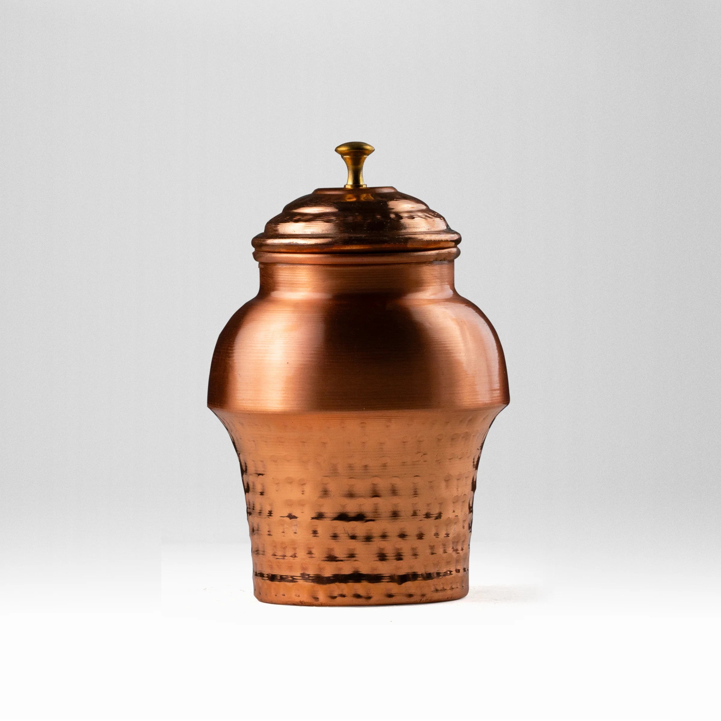 Health Smith Pure Copper Mushroom Jar | Copper Jar for Water, Dry-fruits