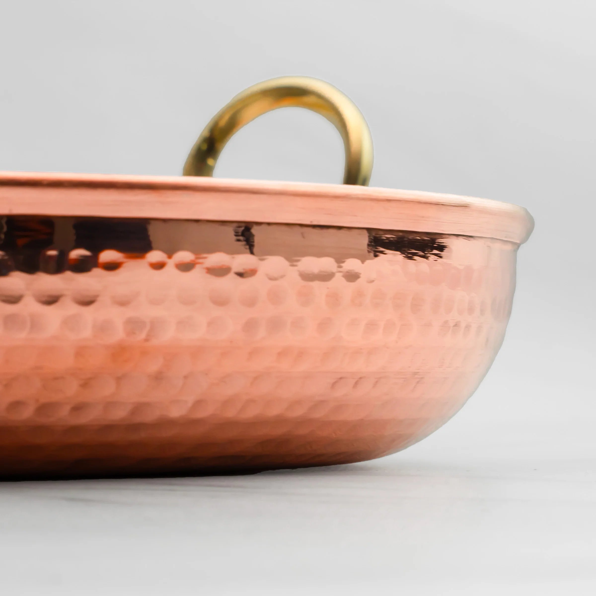 Health Smith Pure Copper Fry Pan for Cooking – Tin Coated (Kalai)