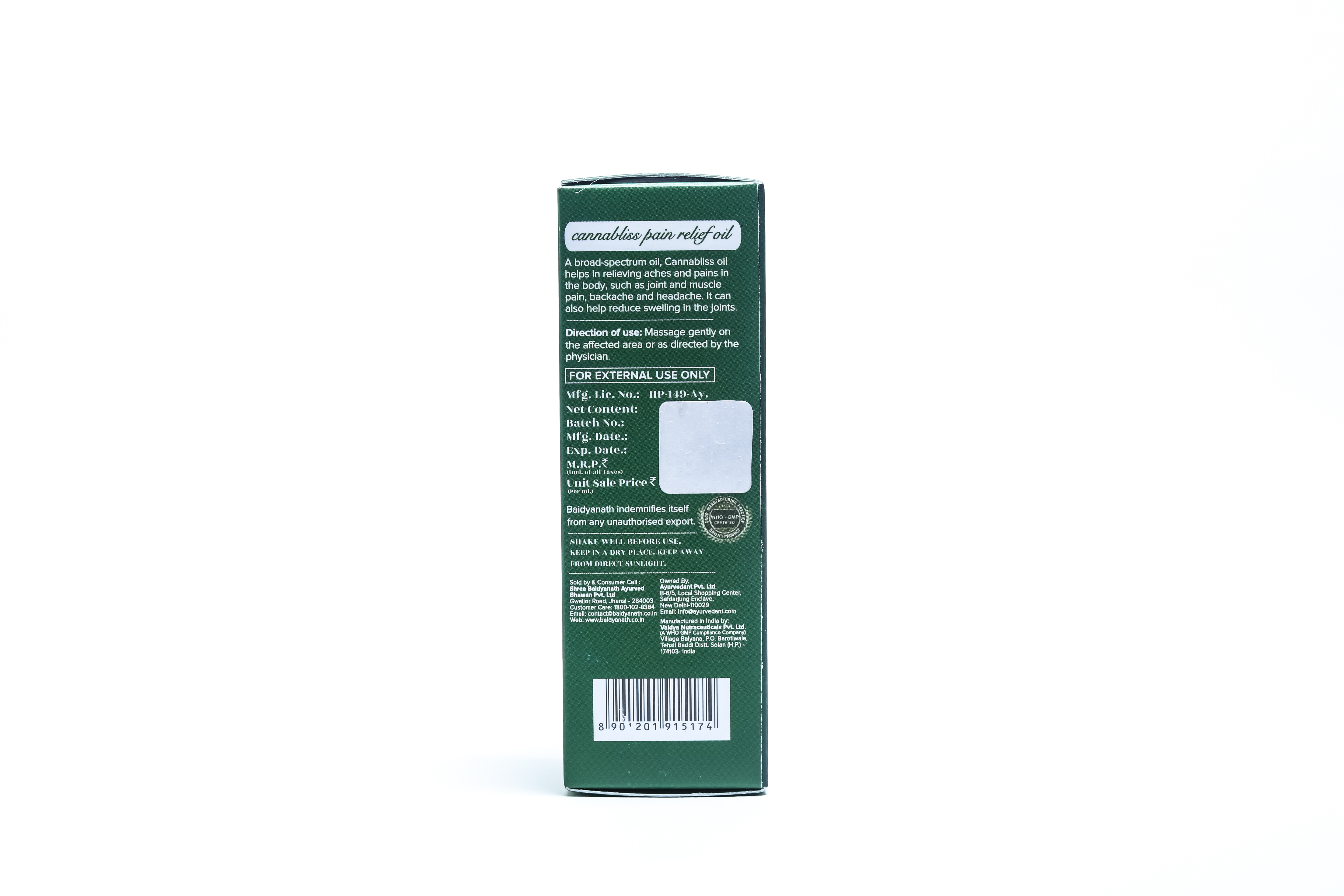 Ayurvedant Cannabliss Pain Relief oil - Image 4