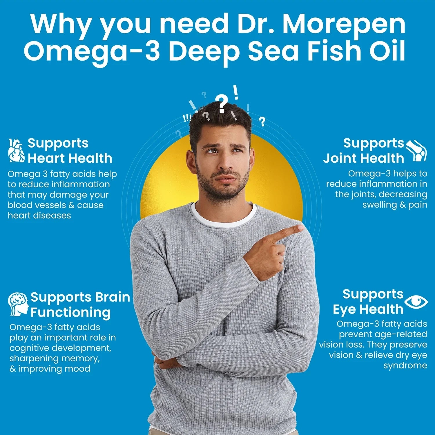 Dr Morpen Omega-3 Deep Sea Fish Oil 1000Mg + Weight Gainer
