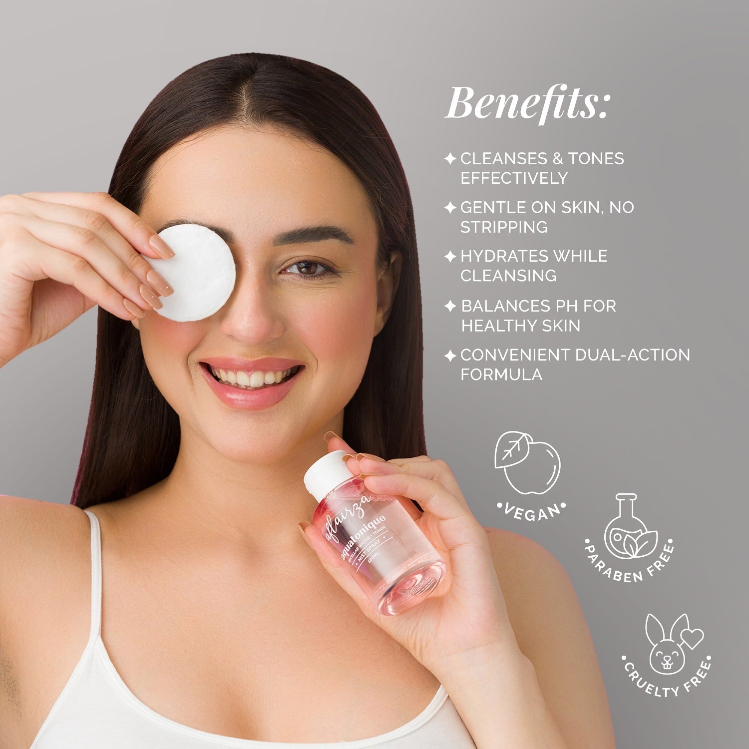 Aflairza Aflairza Aquatonique Micellar Water & Toner for Removes Makeup, Hydrates & Balances pH For All Skin Types
