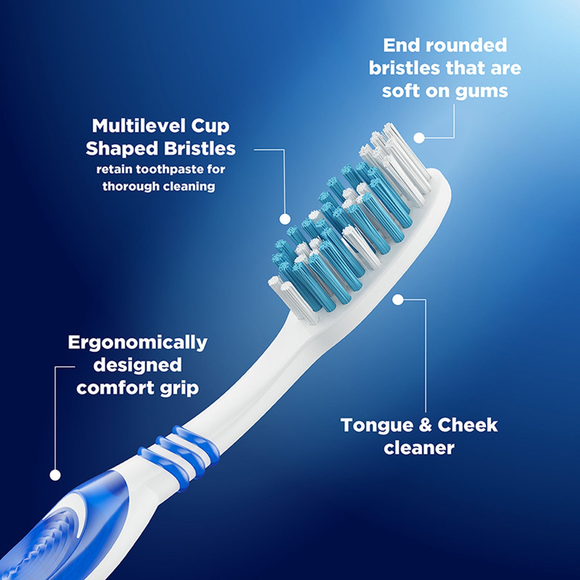 Oral-B Cavity Defense Bacteria Fighter Toothbrush - Soft (Pack of 6)