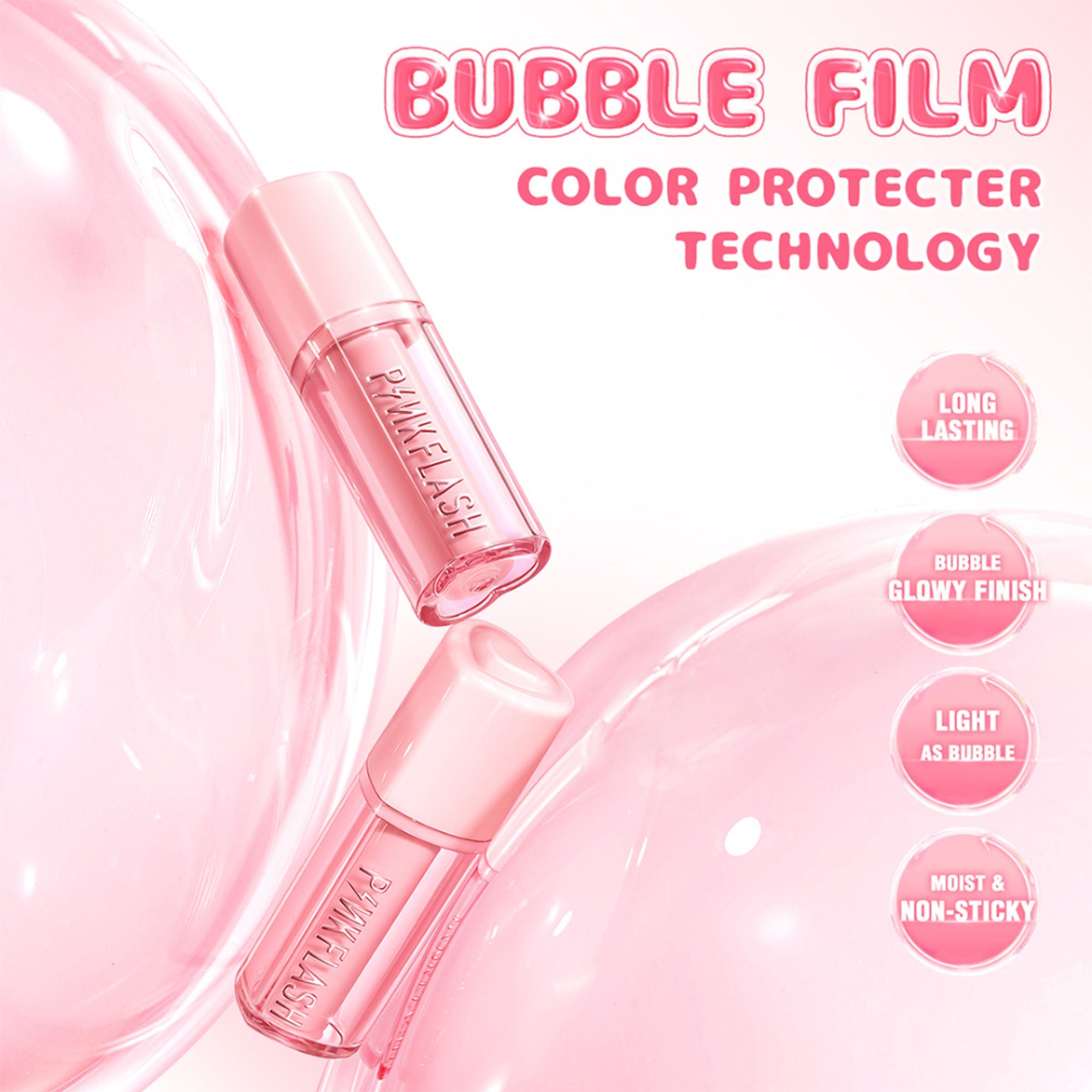 PINKFLASH Watery Transferproof Lip Tint - Pk03 Rose Bubble