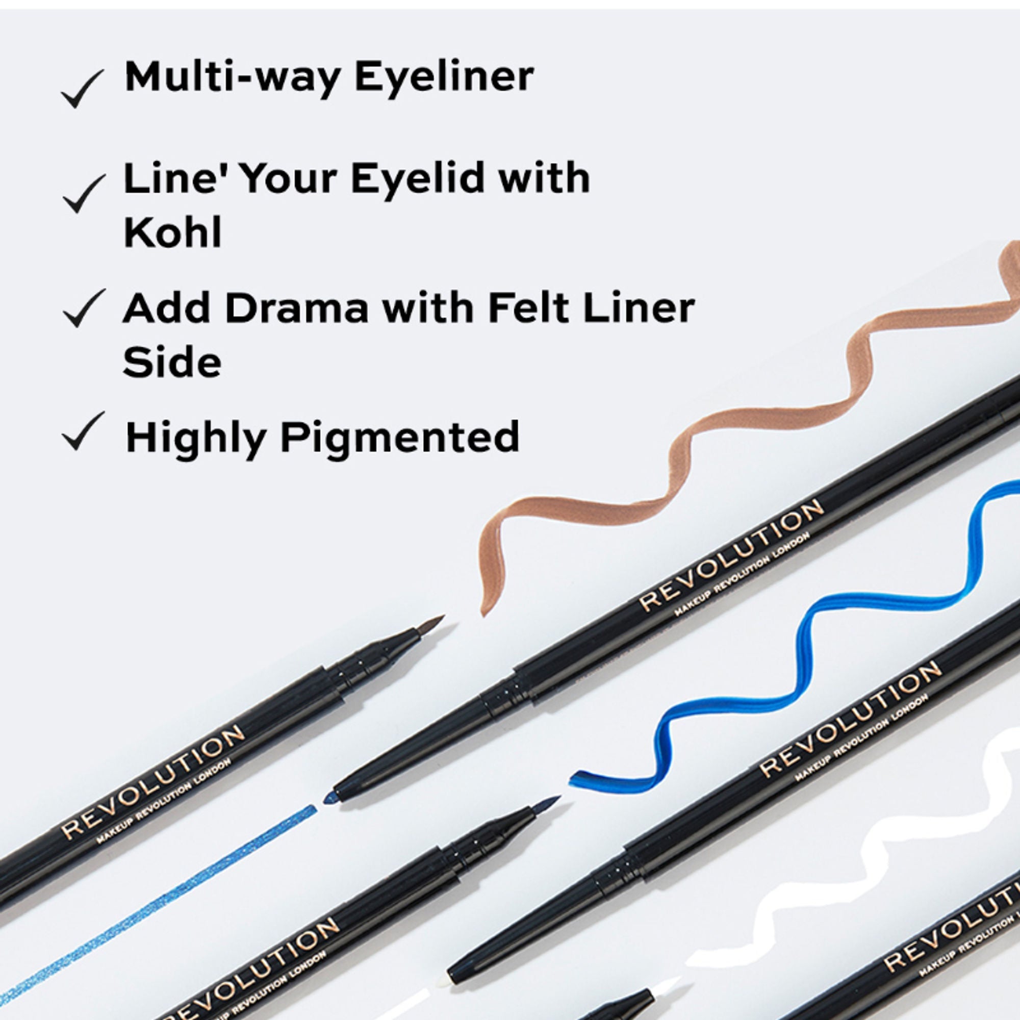 Makeup Revolution Eyeliner - Brown