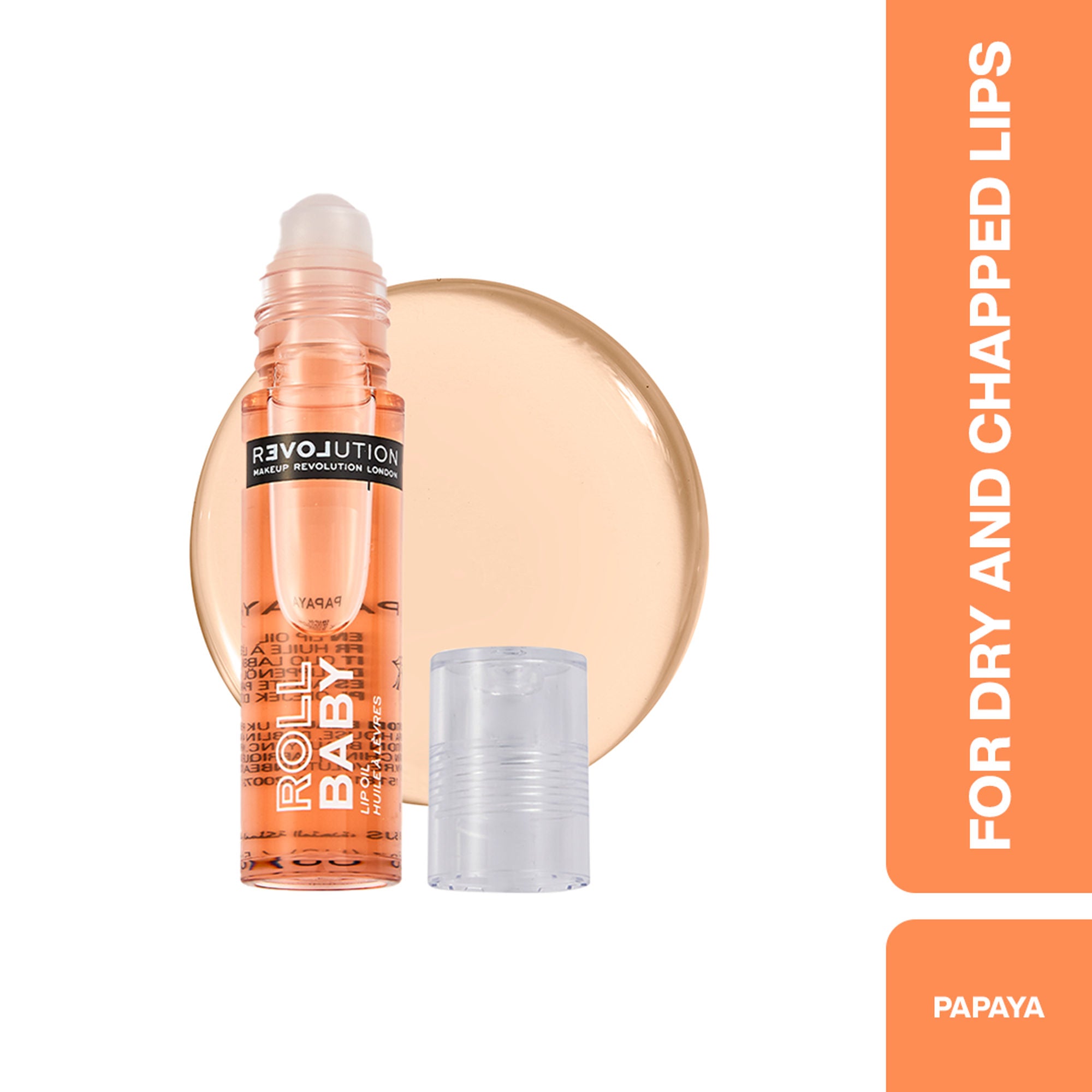 Revolution Relove Roll Baby Lip Oil Papaya - Papaya