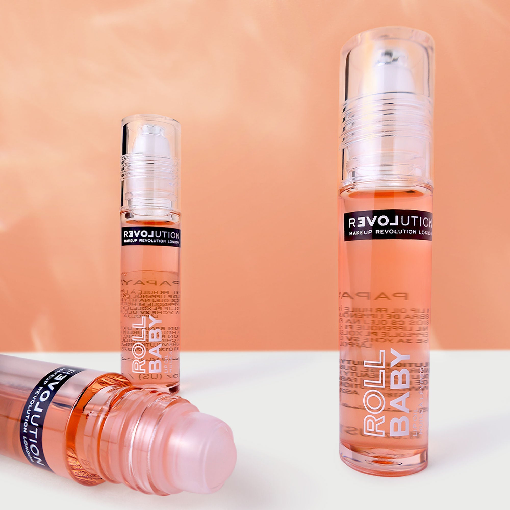 Revolution Relove Roll Baby Lip Oil Papaya - Papaya