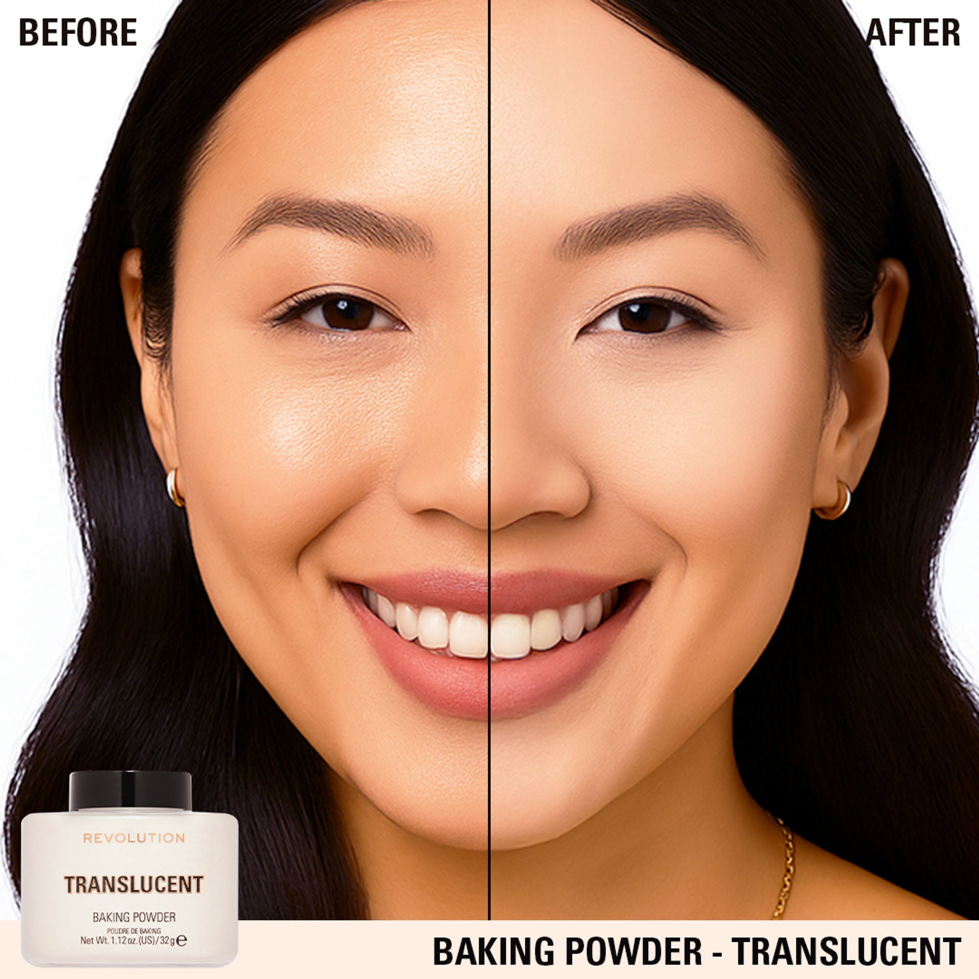 Makeup Revolution Loose Baking Powder - Translucent
