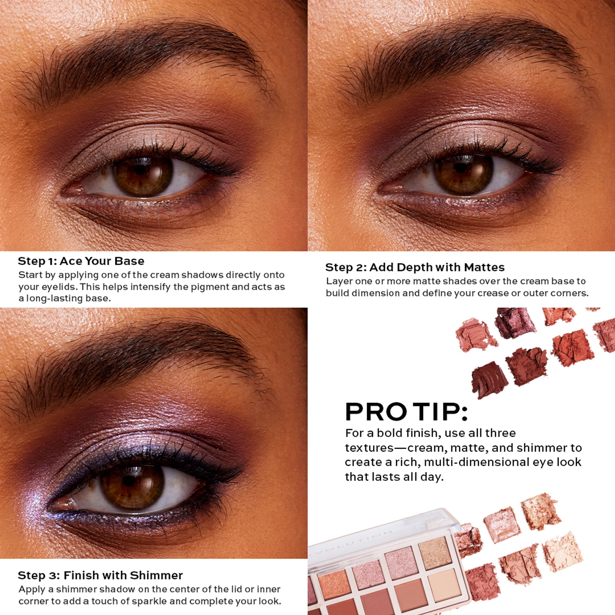 Makeup Revolution Eyeshadow Palette - True Icon Bronze