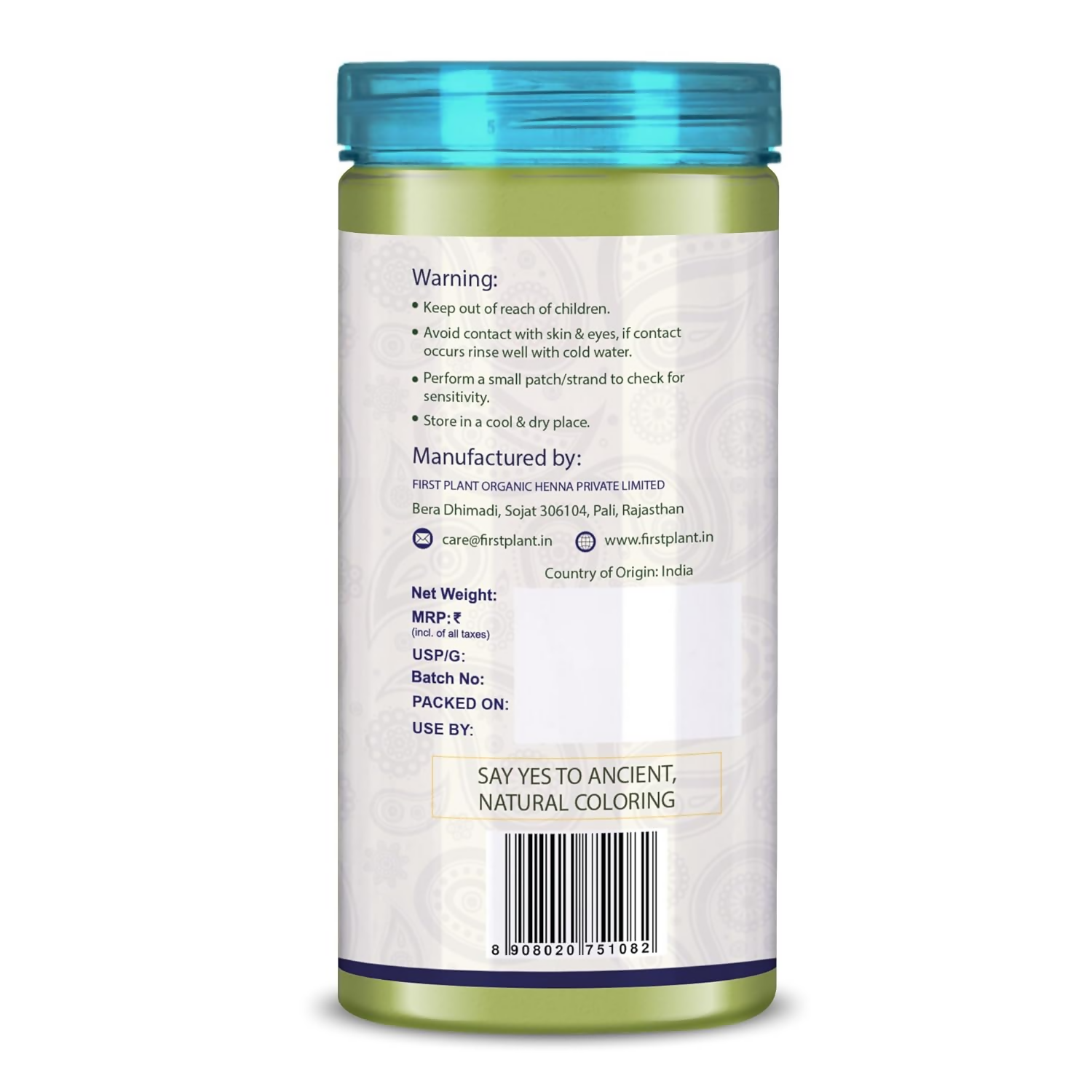 First Plant Organic Indigo Powder For Black Hair