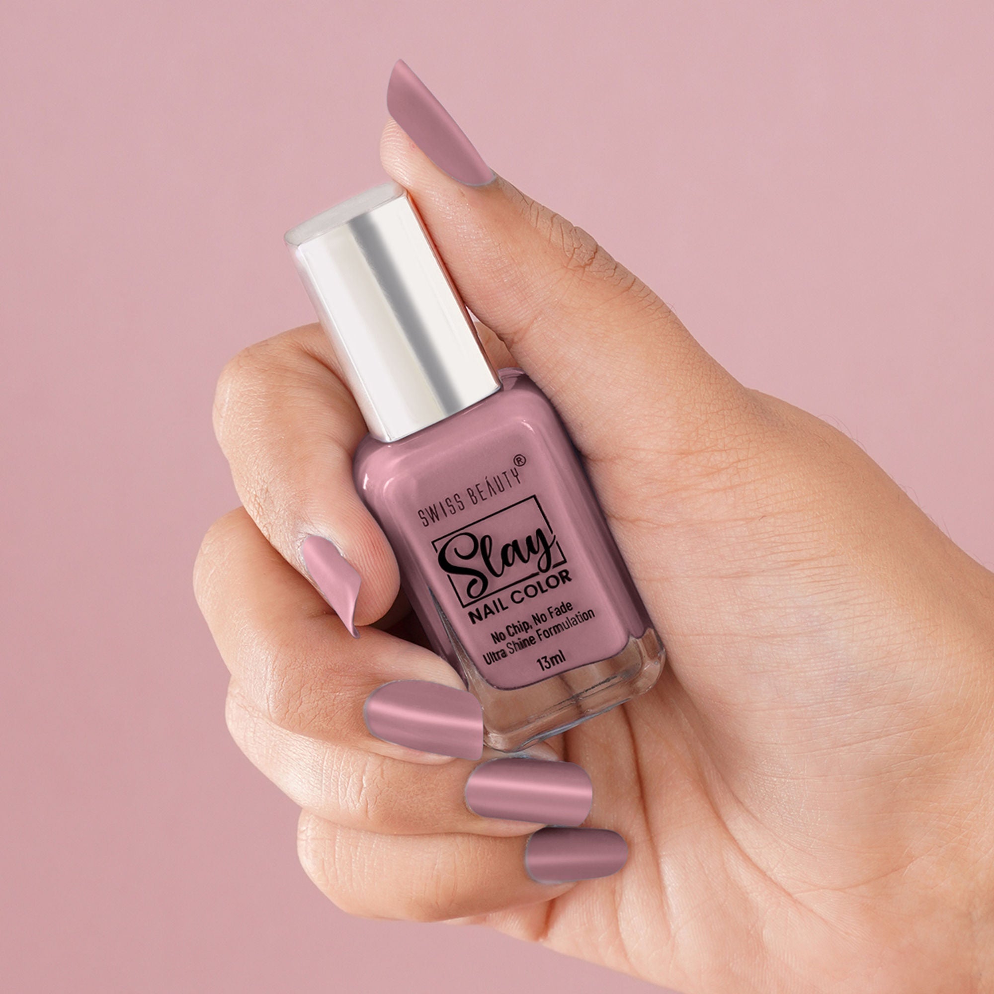 Swiss Beauty Slay Nail Color With Ultra Shine Formulation - 64 Lavender Love