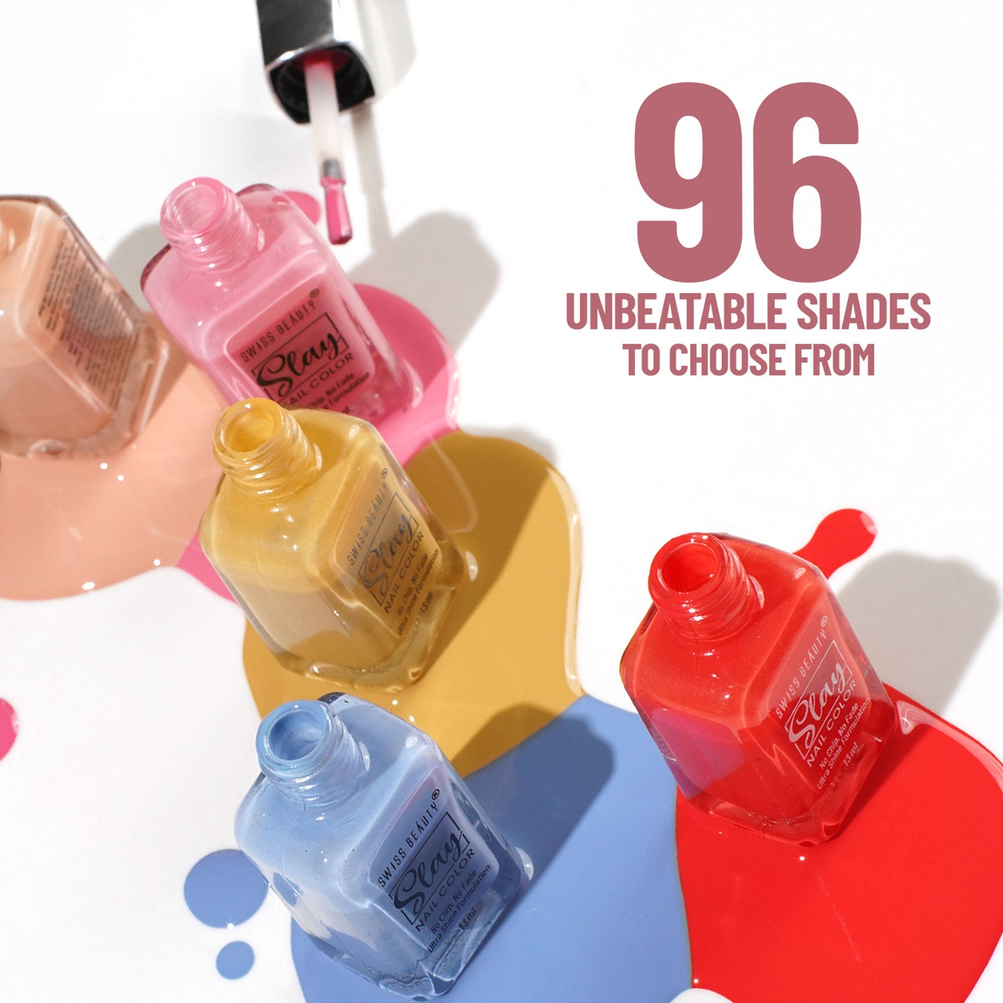 Swiss Beauty Slay Nail Color With Ultra Shine Formulation - 70 Violet